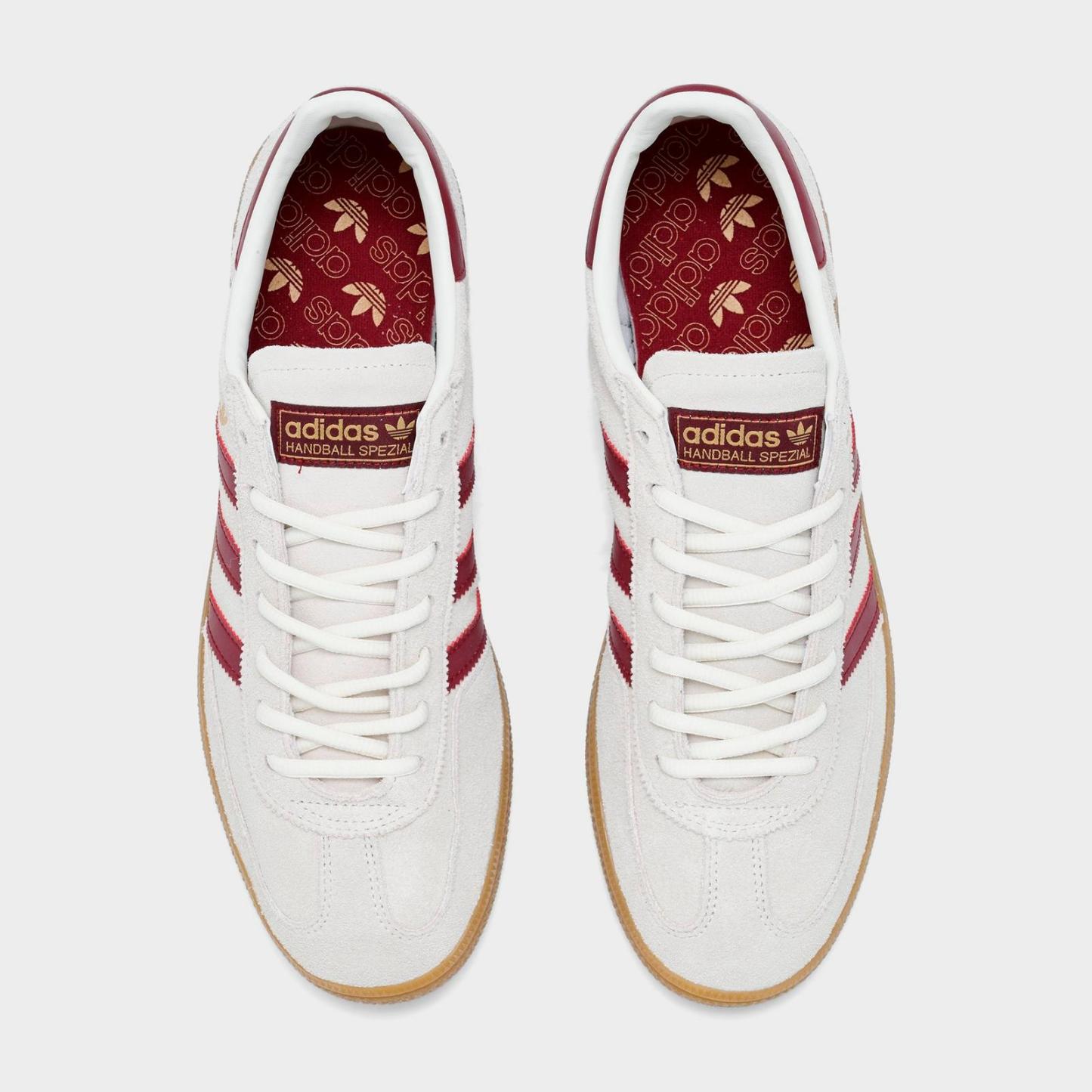 Men's adidas Originals Spain Handball Spezial Casual Shoes - Off White/Scarlet - view 5