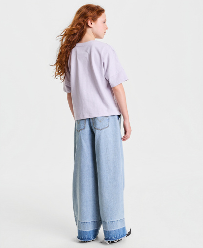Levi's Girls' 7-16 Braided High-Rise Baggy Jeans - Hang Up