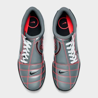 Men's Nike Total 90 Casual Shoes - Smoke Grey/Black/Bright Crimson/White