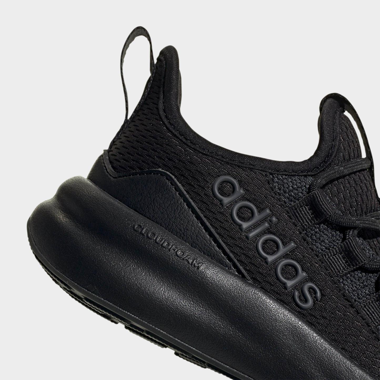 Girls' Little Kids' and Big Kids' adidas Lite Racer Adapt 8.0 Stretch Lace Casual Shoes - Part 1 - Core Black/Core Black/Carbon - Detail shot