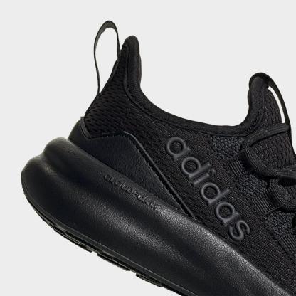 Girls' Little Kids' and Big Kids' adidas Lite Racer Adapt 8.0 Stretch Lace Casual Shoes - Part 1 - Core Black/Core Black/Carbon - Detail shot