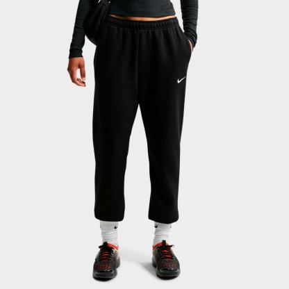 Women's Nithtke Studio Fleece Medium-Weight Mid-Rise Jogger Pants - Total Black/Sail