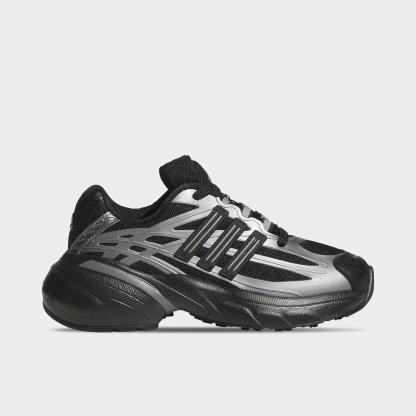 Little Kids' adidas Adistar XLG 2.0 Stretch Lace Casual Shoes - Core Black/Core Black - Left shoe facing left. Outside of the shoe.