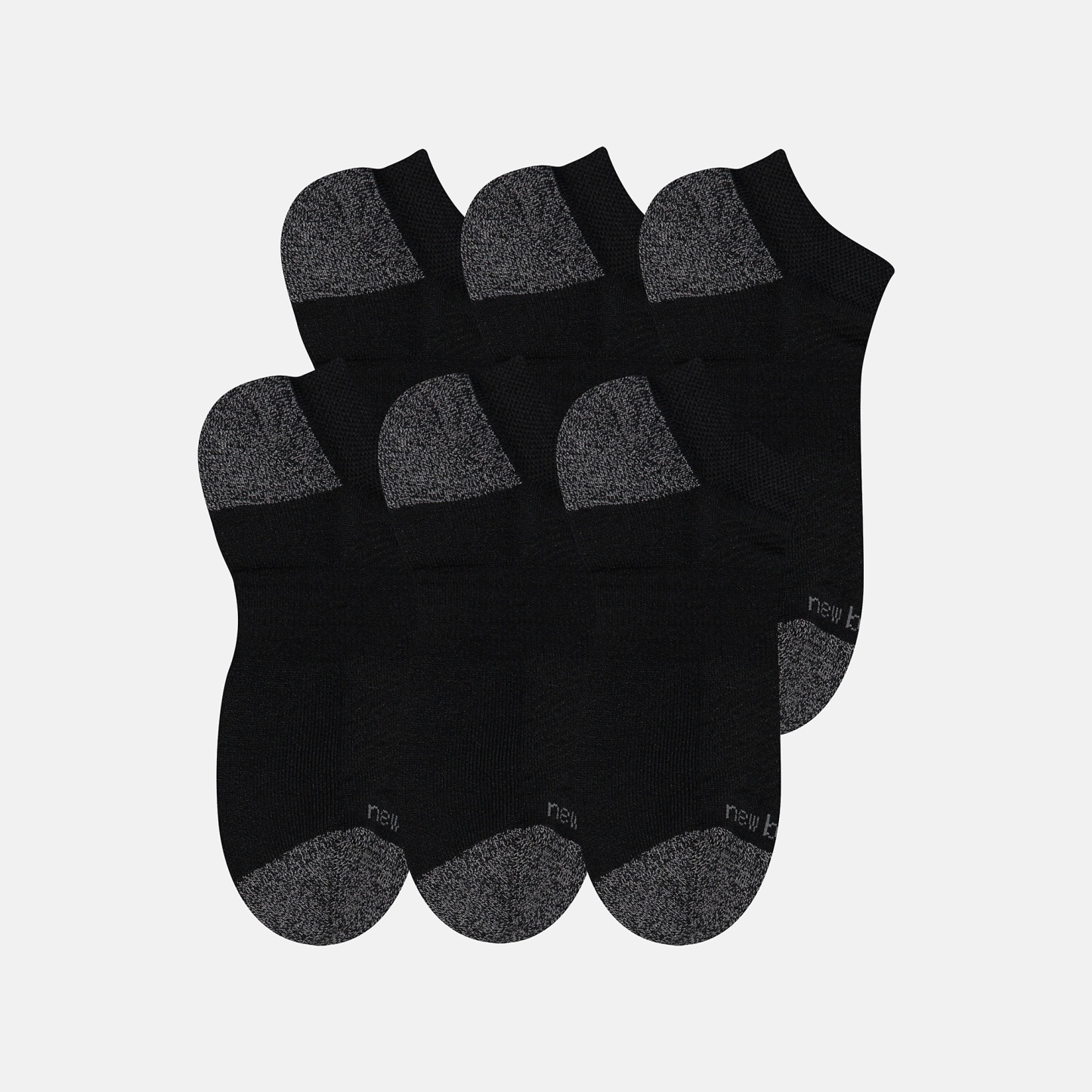 New Balance Active No Show Socks 6 Pack, LAS65204BK