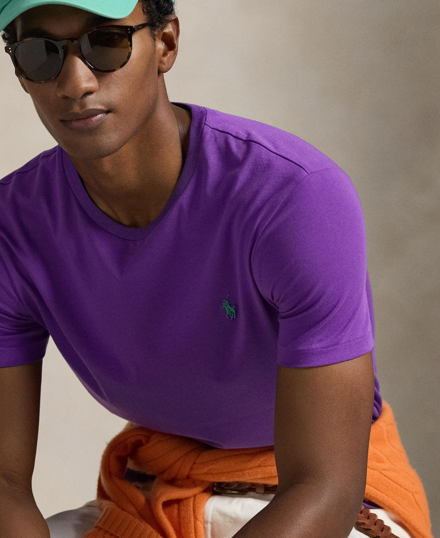 Polo Ralph Lauren Men's Classic-Fit Crew Neck T-Shirt - Cabana Purple