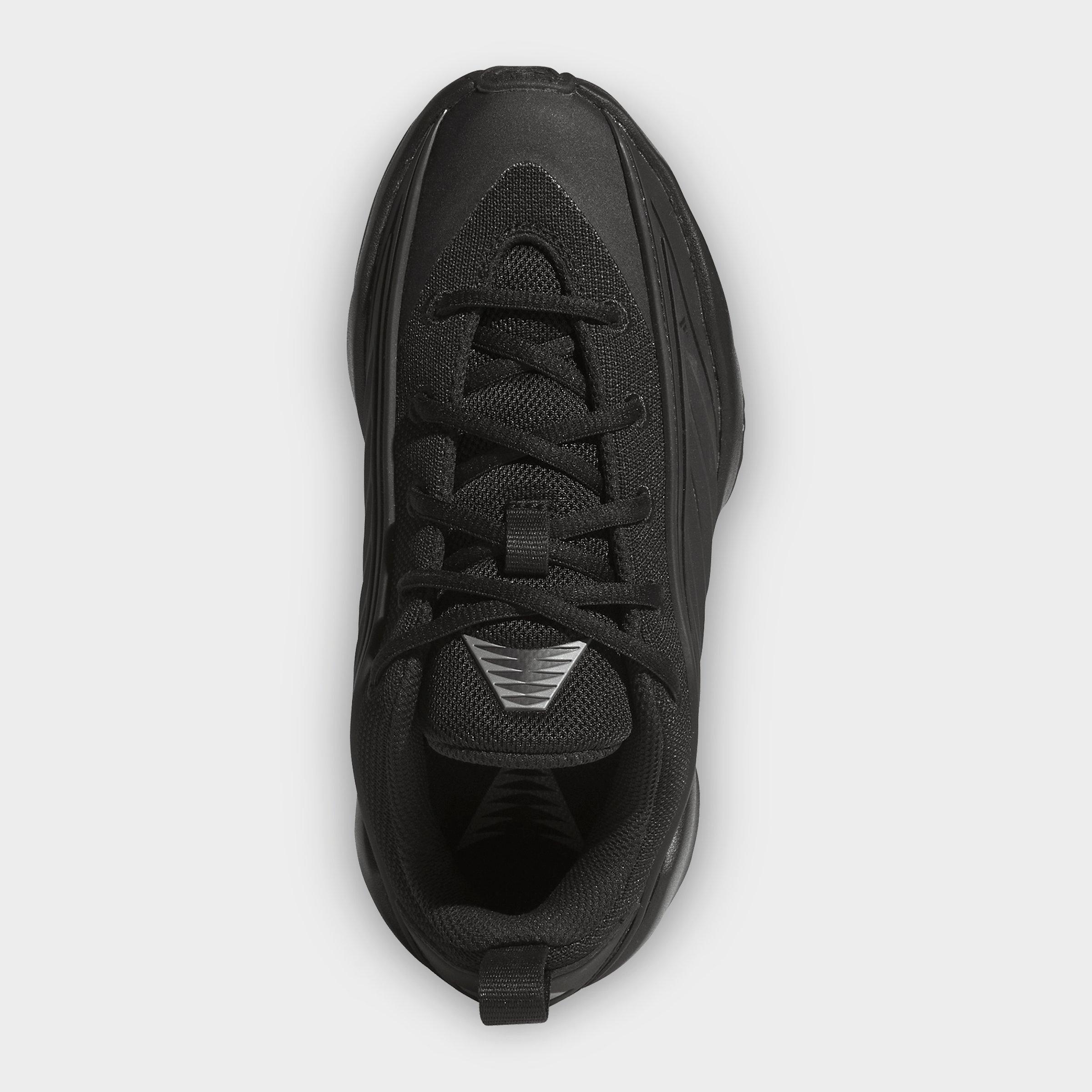 Big Kids' adidas Believe That 1 Basketball Shoes - Core Black/Iron Metallic/Core Black - Top view