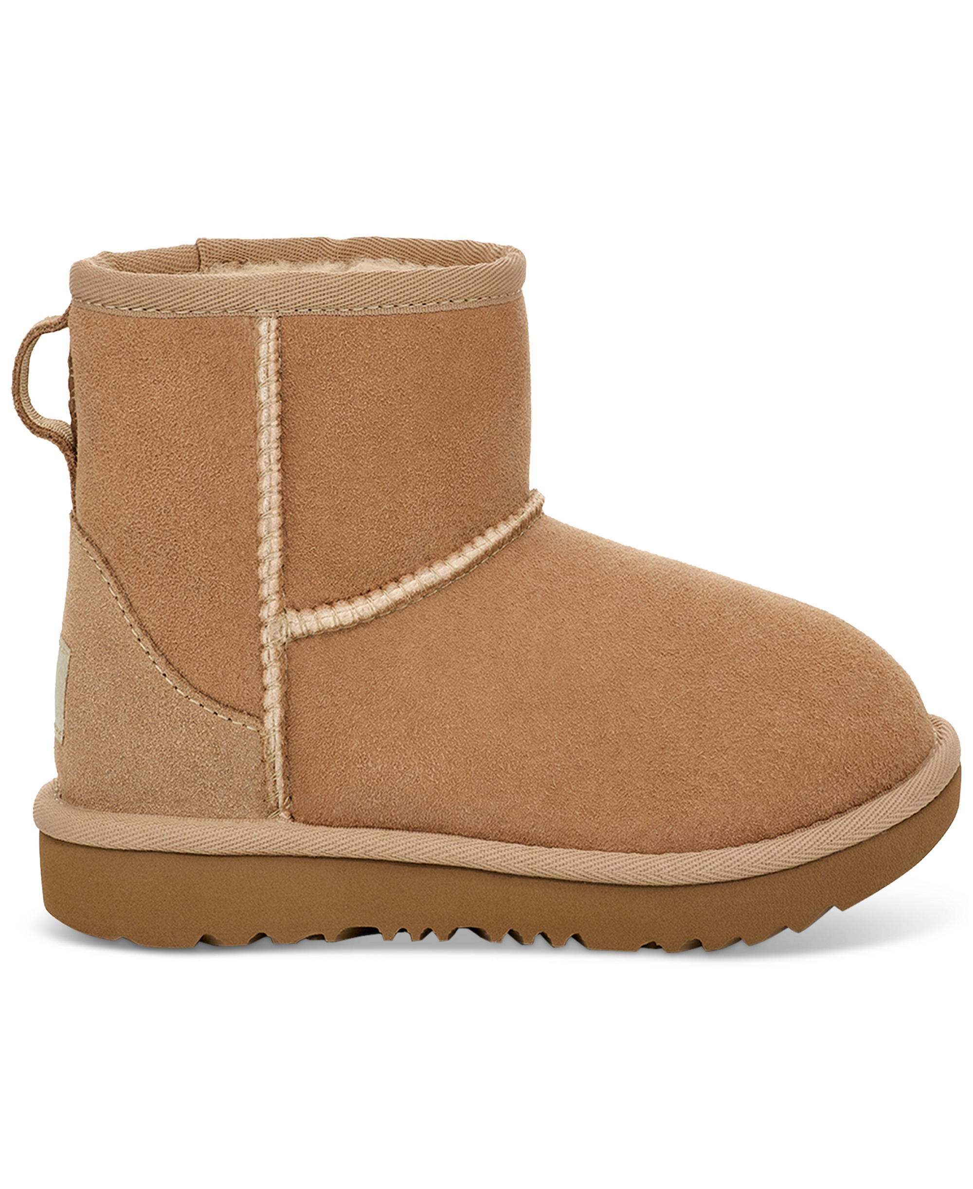 UGG® Toddler Kids Classic Mini II Round Toe Booties - Sand