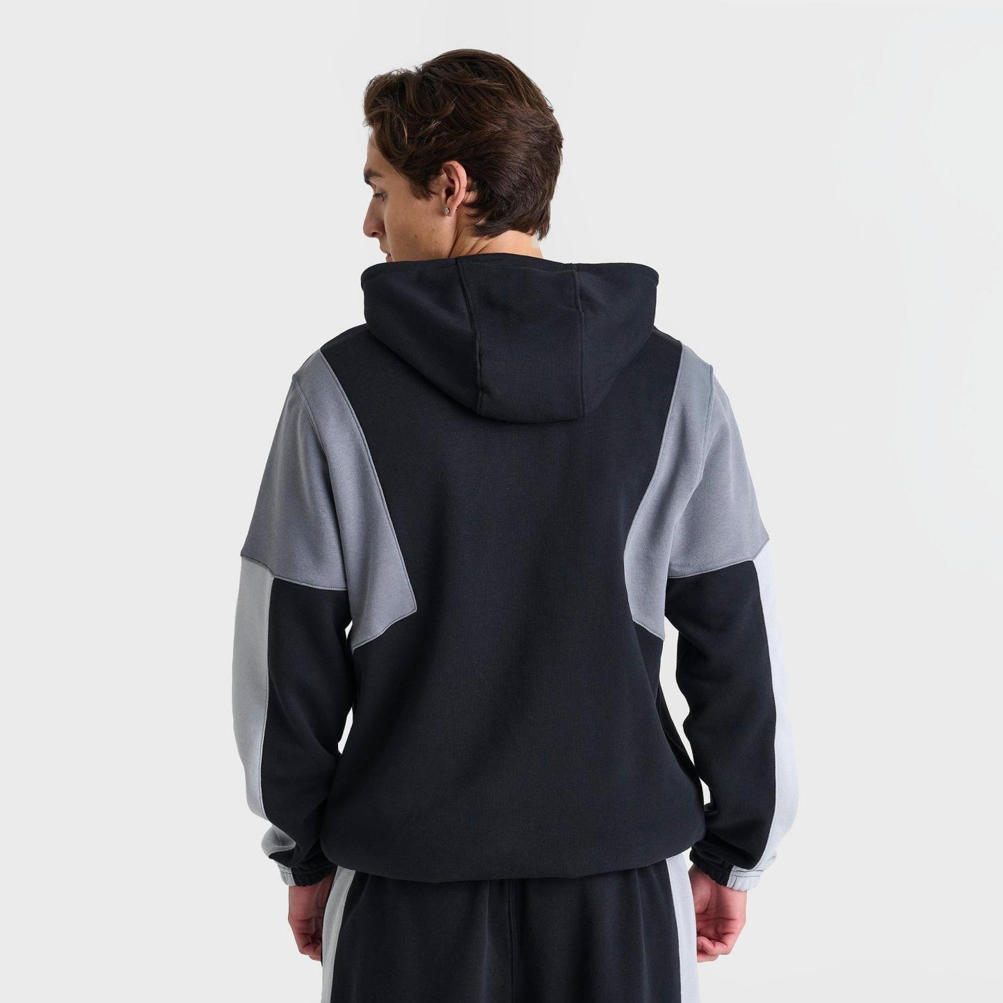 Men's Nithtke Club Fleece Tracksuit Pullover Hoodie - Black/Grey