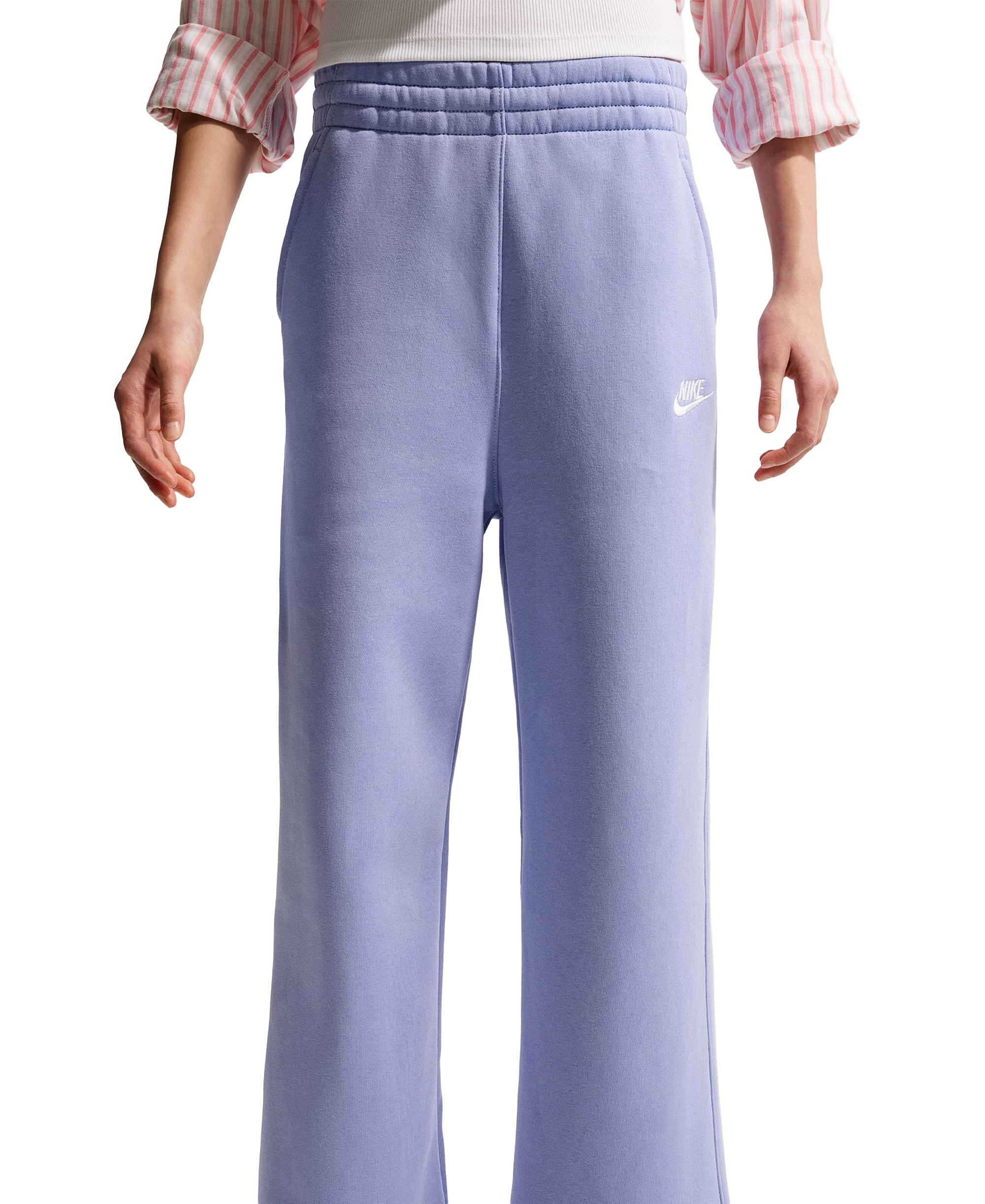 Nike Girls' 7-16 Sportswear Club Fleece Wide-Leg Sweatpants - Light Thistle