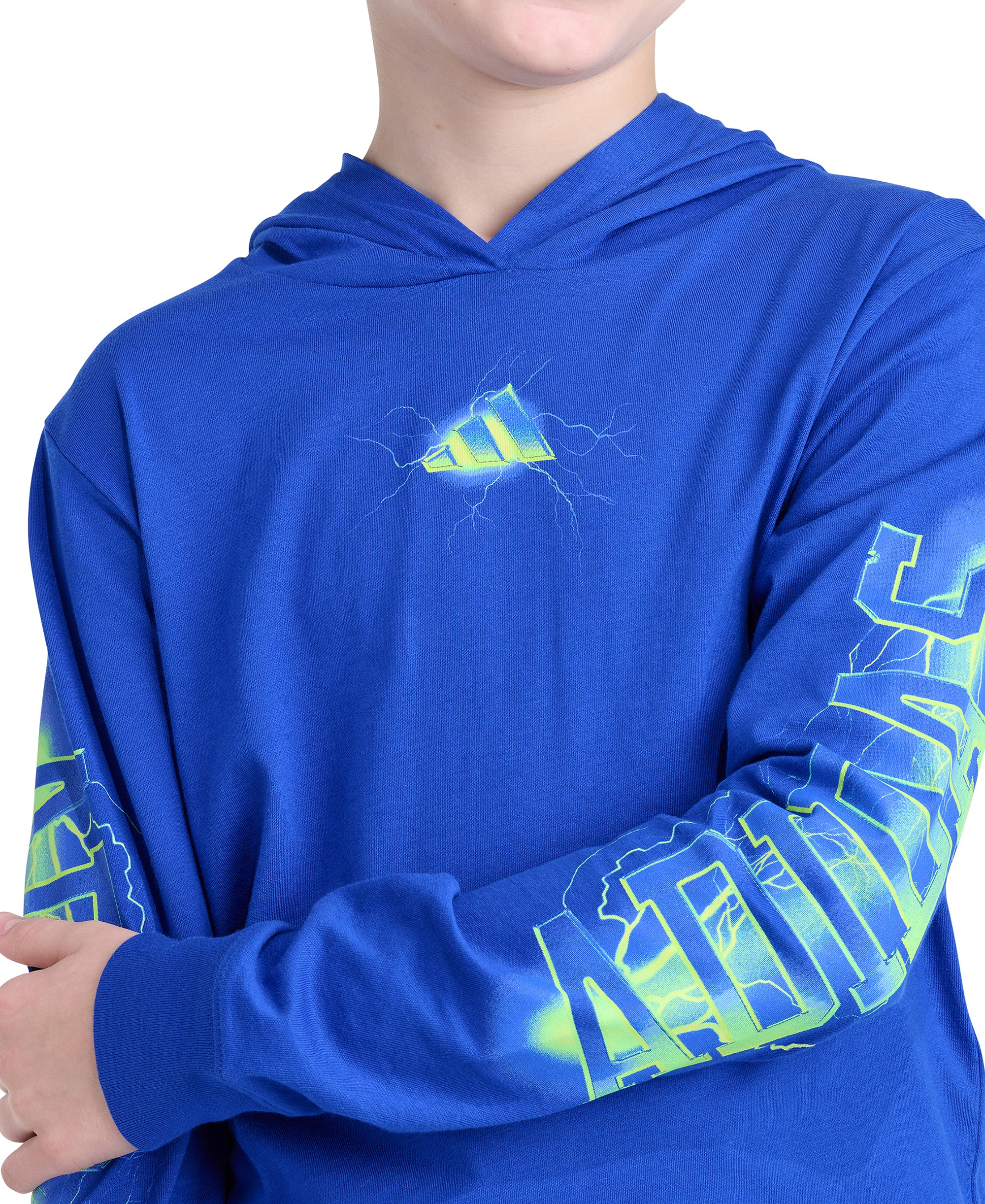 adidas Boys' 8-20 Long-Sleeve Hoodie - Team Royal Blue
