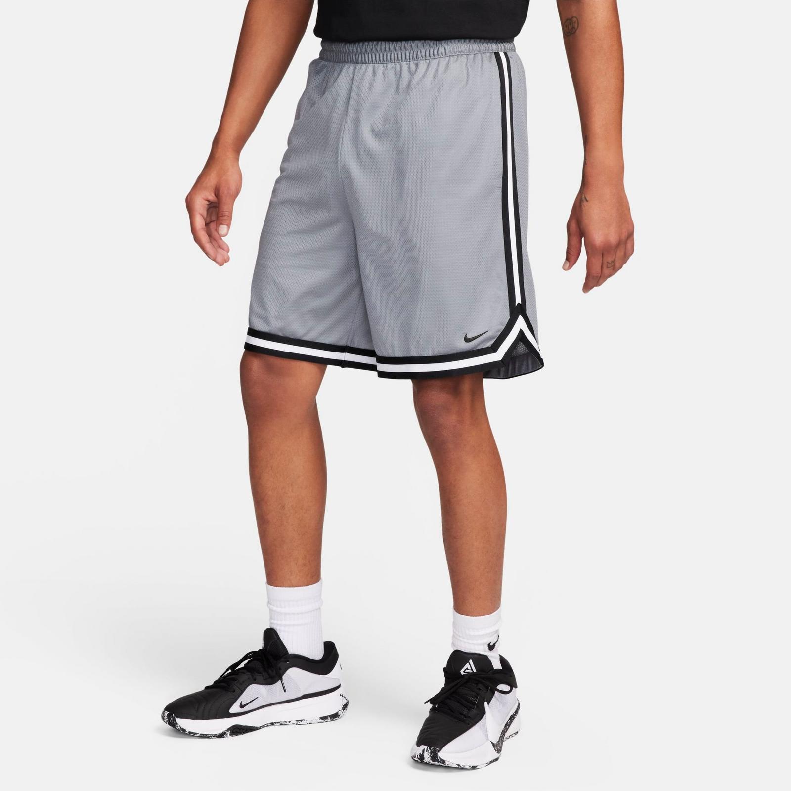 Men's Nike DNA Dri-FIT 8" Basketball Shorts - Cool Grey/Black/Black