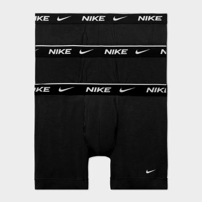 Men's Nike Stretch Cotton Boxer Briefs (3-Pack) - Black/Black/Black (KE1167-001)