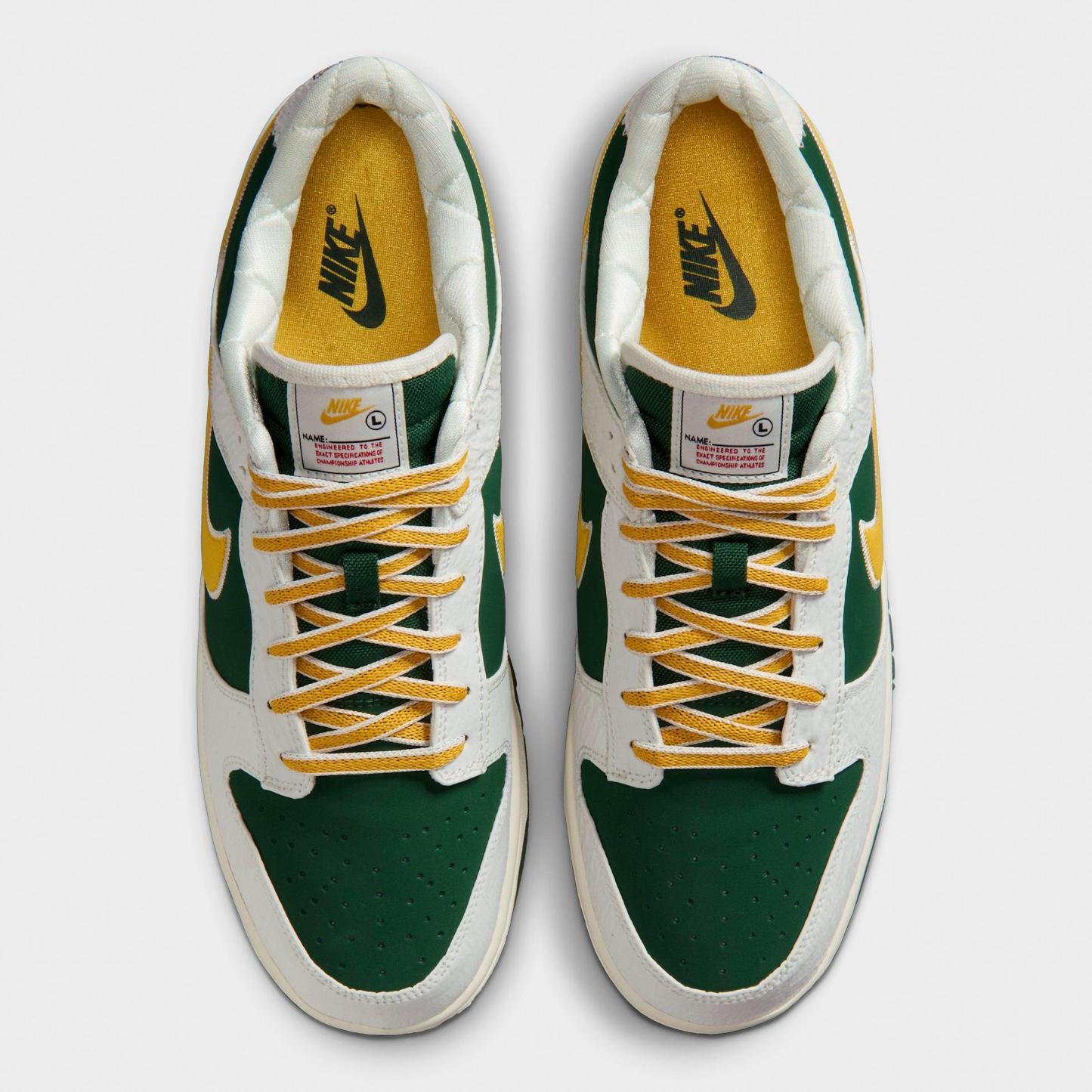 Men's Nithtke Dunk Low Retro Casual Shoes - Part 2 - Sail/Fir/University Red/University Gold - Top view