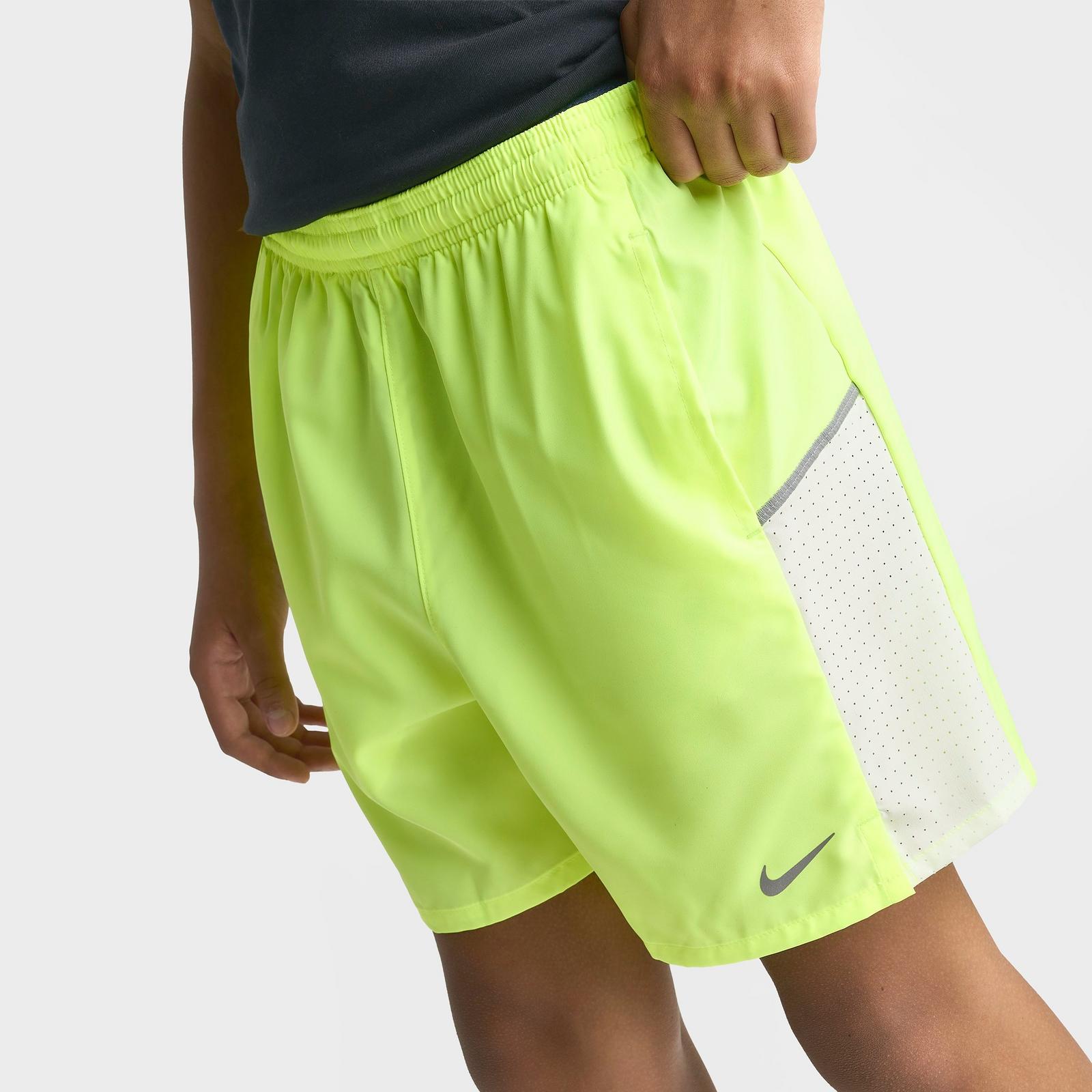Big Kids' Nike Miler Dri-FIT Training Shorts - Volt