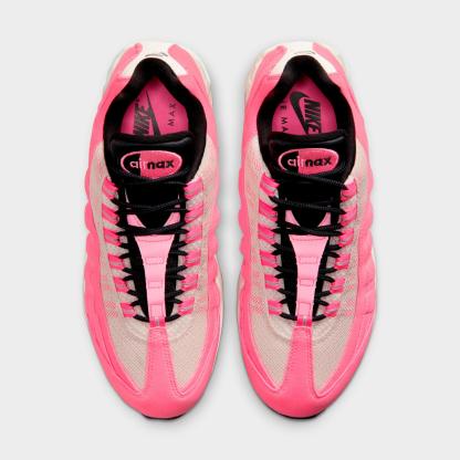 Women's Nike Air Max 95 Big Bubble Casual Shoes - Pink Glow/Off Noir/Pearl Pink/Metallic Silver