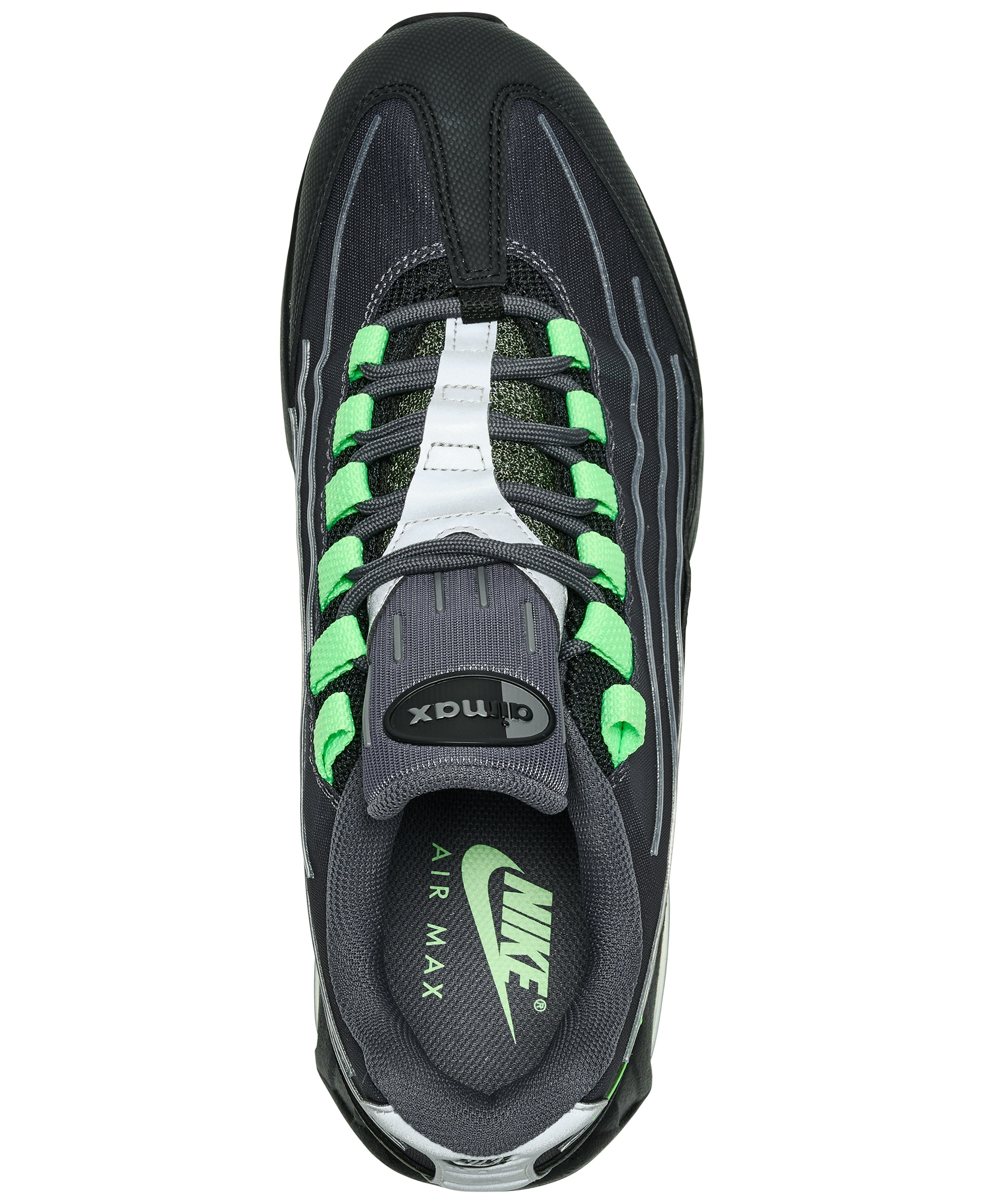 Nike Men's Air Max 95 Big Bubble Tech Casual Sneakers from Finish Line - Wolf Gray, Silver, Steam