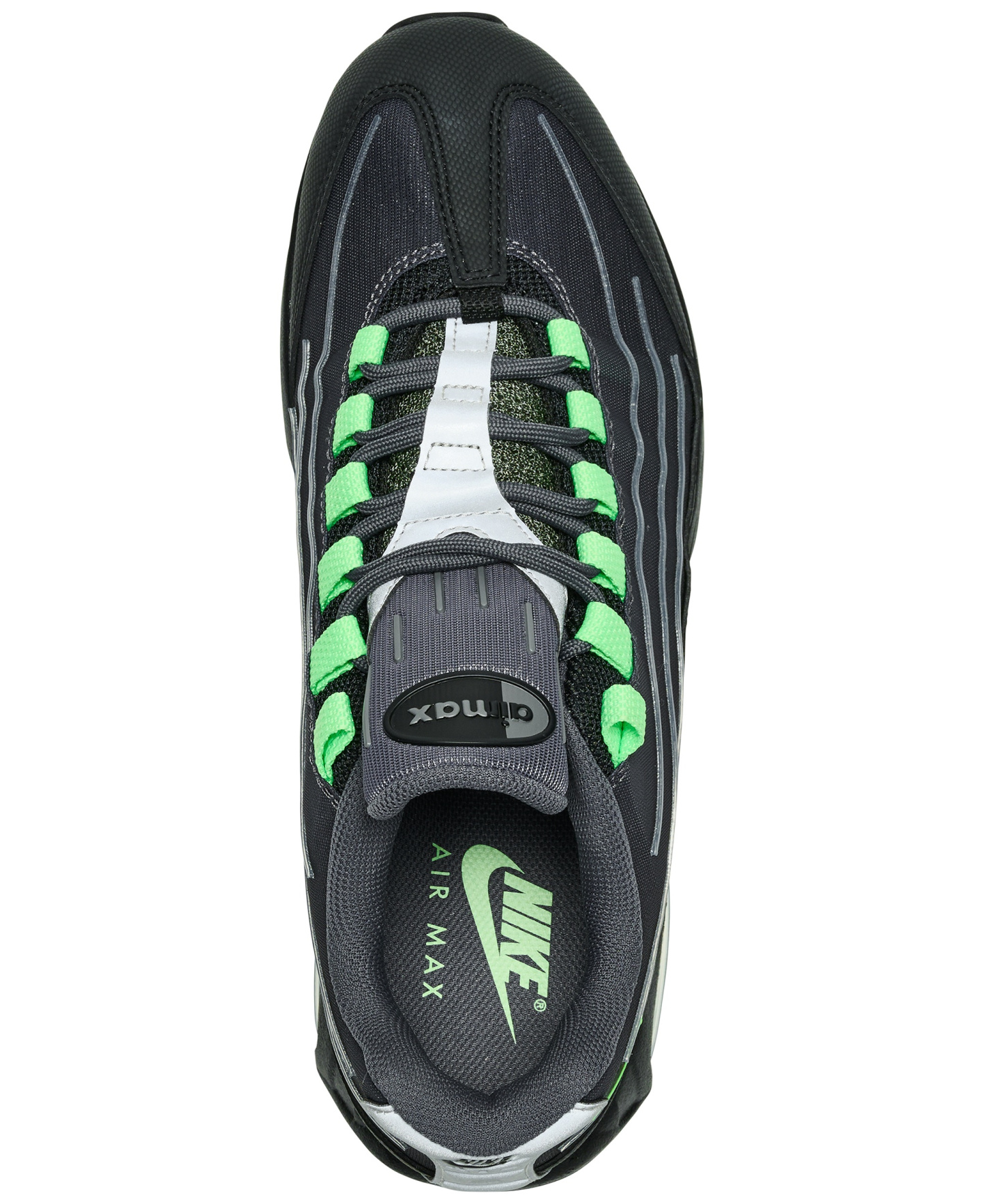 Nike Men's Air Max 95 Big Bubble Tech Casual Sneakers from Finish Line - Wolf Gray, Silver, Steam