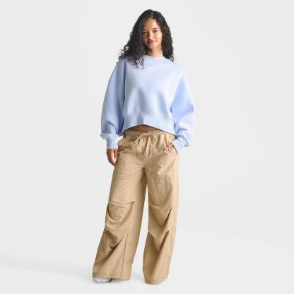Women's Nithtke Sportswear Phoenix Fleece Over-Oversized Crewneck Sweatshirt - Hydrogen Blue/Sail