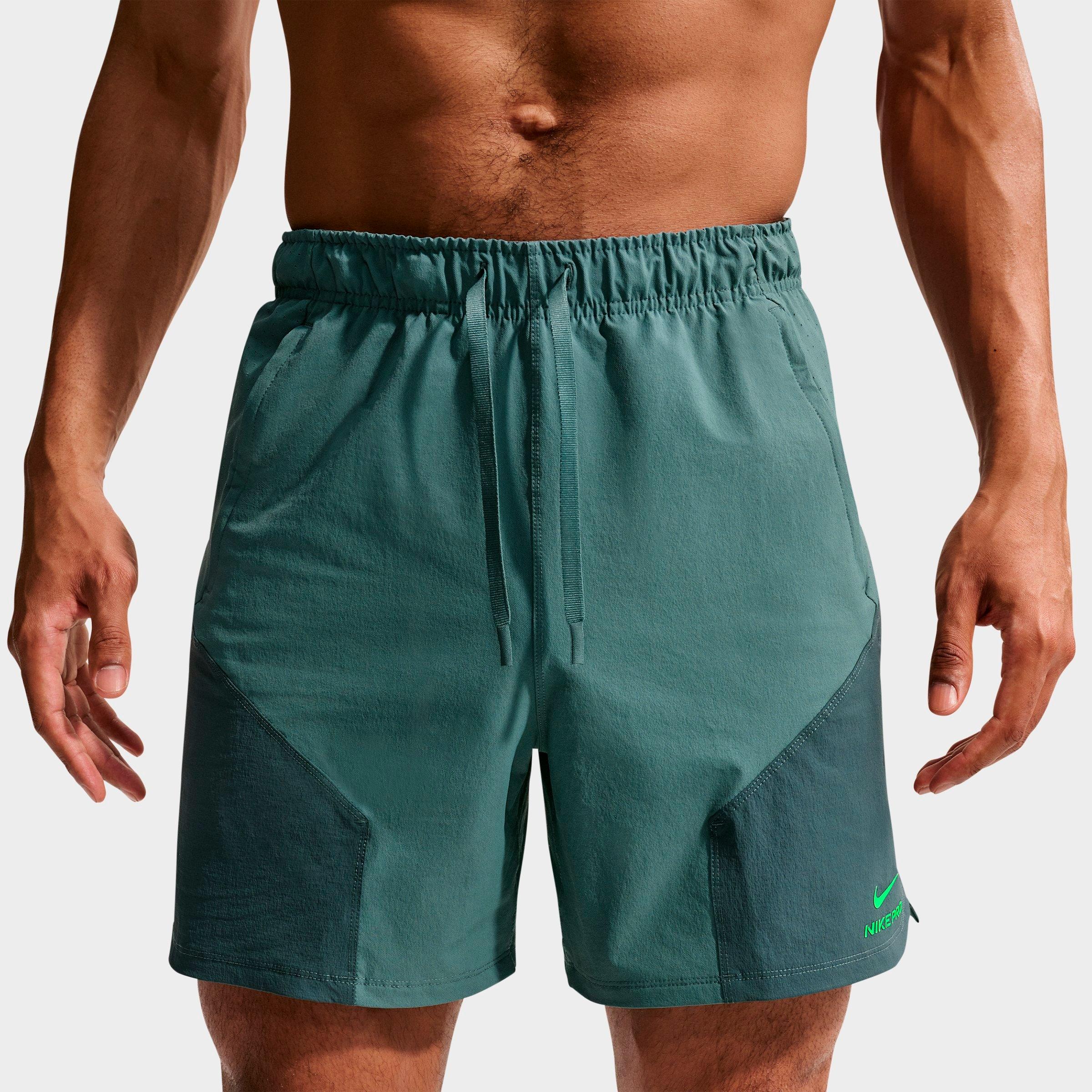 Men's Nithtke Pro Training Dri-FIT ADV 6" Shorts - Mineral Slate/Faded Spruce/Green Strike