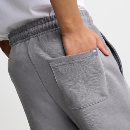 Big Kids' New Balance Players French Terry Shorts - Slate Grey - view 6