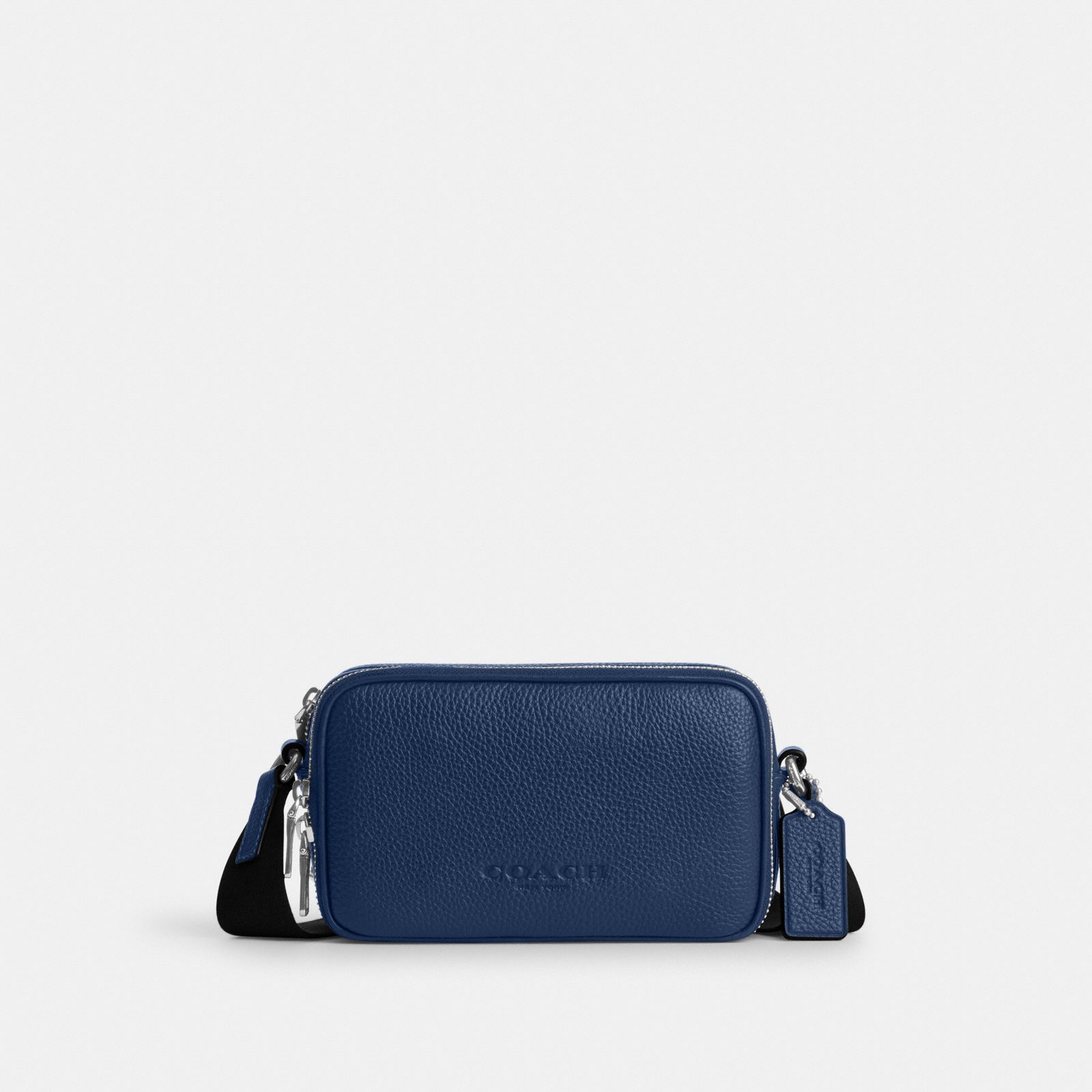 Colton Crossbody Bag 19 - Silver/Deep Blue
