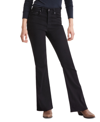 Levi's Women's 726 High-Rise Slim Fit Flare Jeans - Soft Black