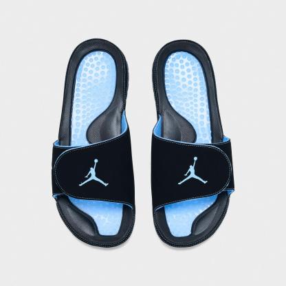 Men's Jordan Hydro V Retro Slide Sandals - Black/White/University Blue - view 5