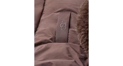 UGG Women's Wylda Oversized-Fit Shawl Collar Puffer Jacket - Burnt Cedar