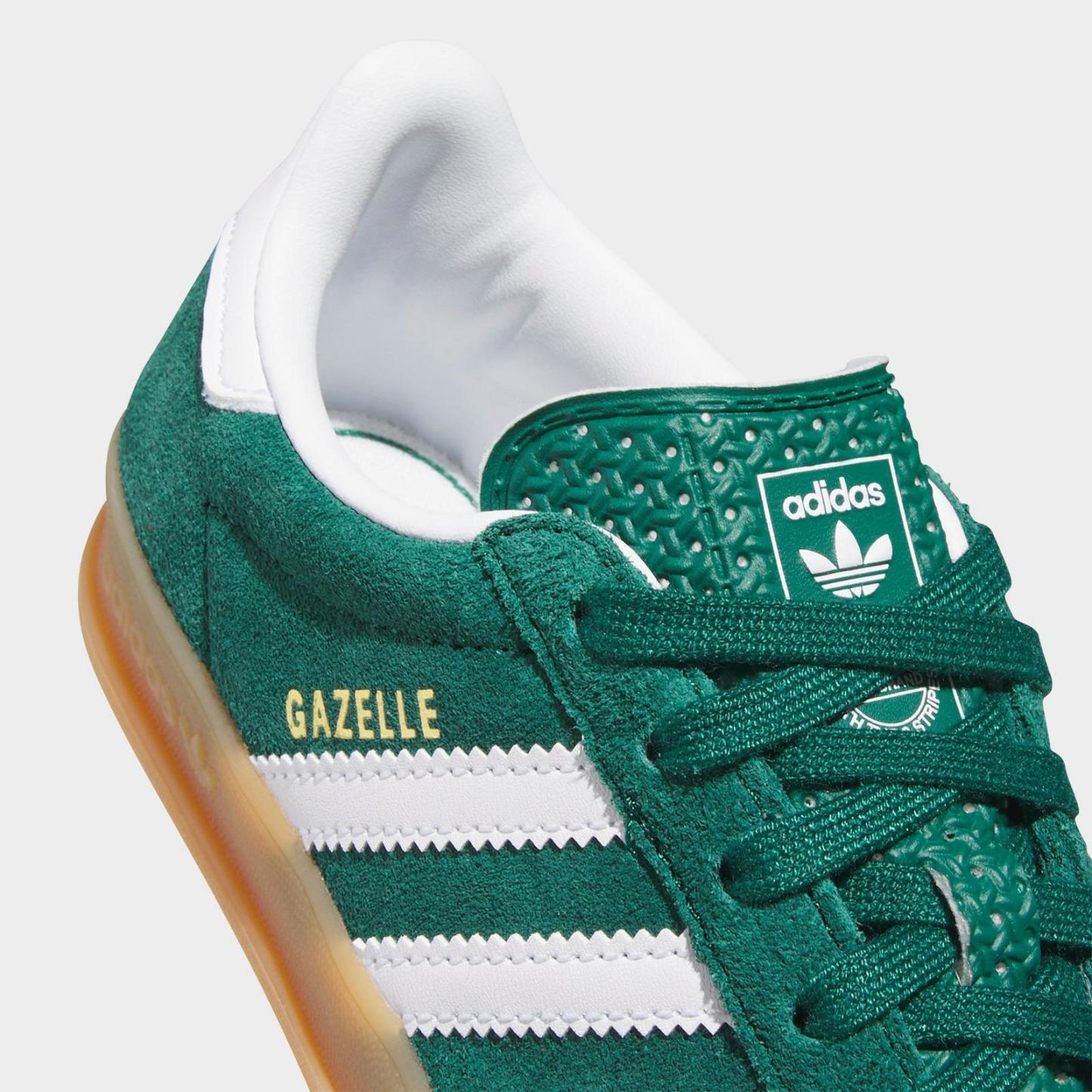 Little Kids' adidas Originals Gazelle Indoor Casual Shoes - Collegiate Green/Cloud White/Gum - view 3