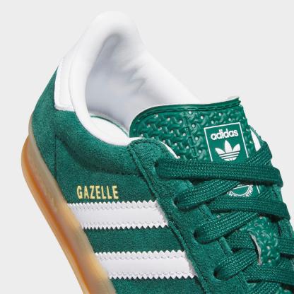 Little Kids' adidas Originals Gazelle Indoor Casual Shoes - Collegiate Green/Cloud White/Gum - view 3