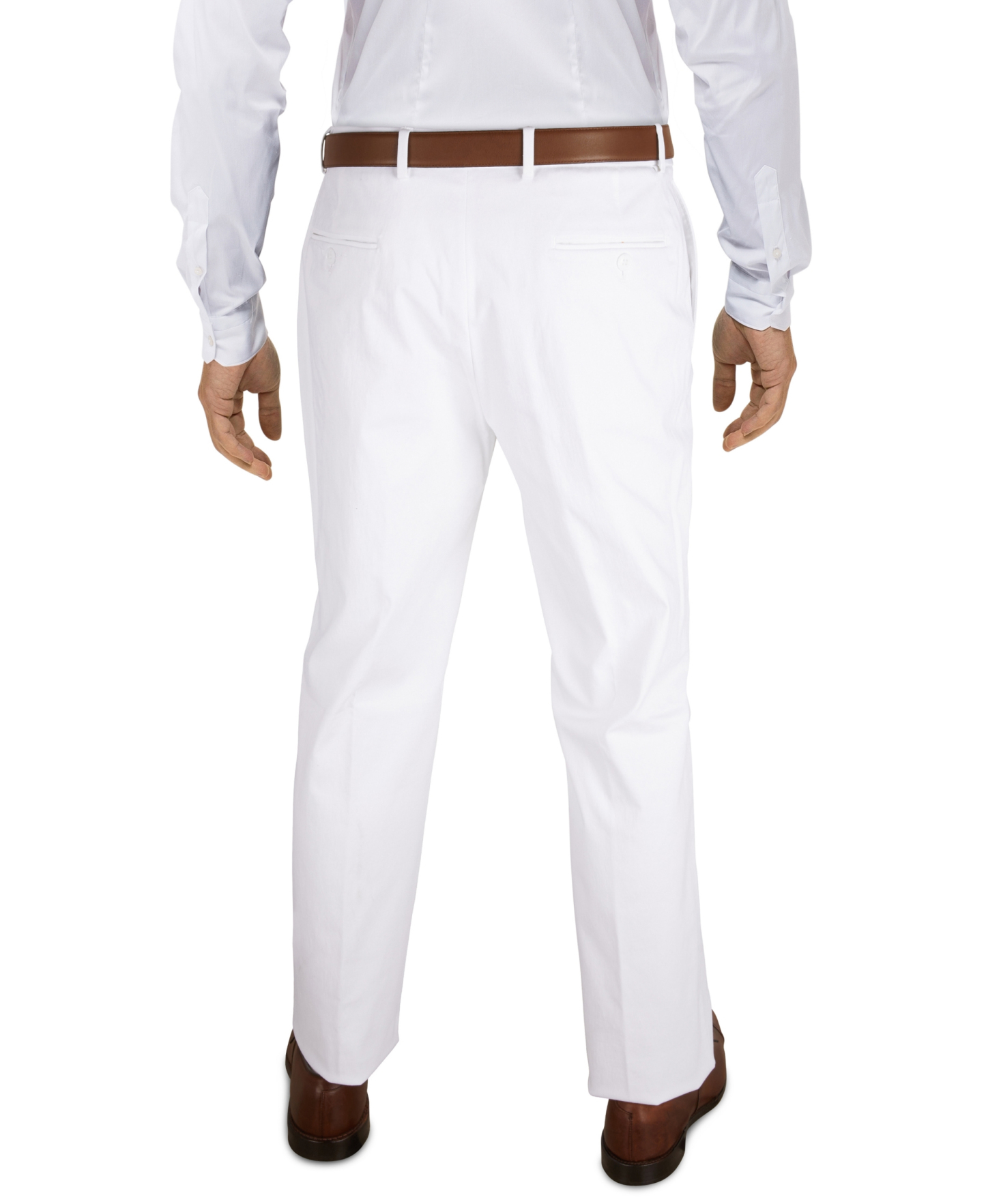 Tommy Hilfiger Men's Modern-Fit TH Flex Stretch Solid Performance Pants - White