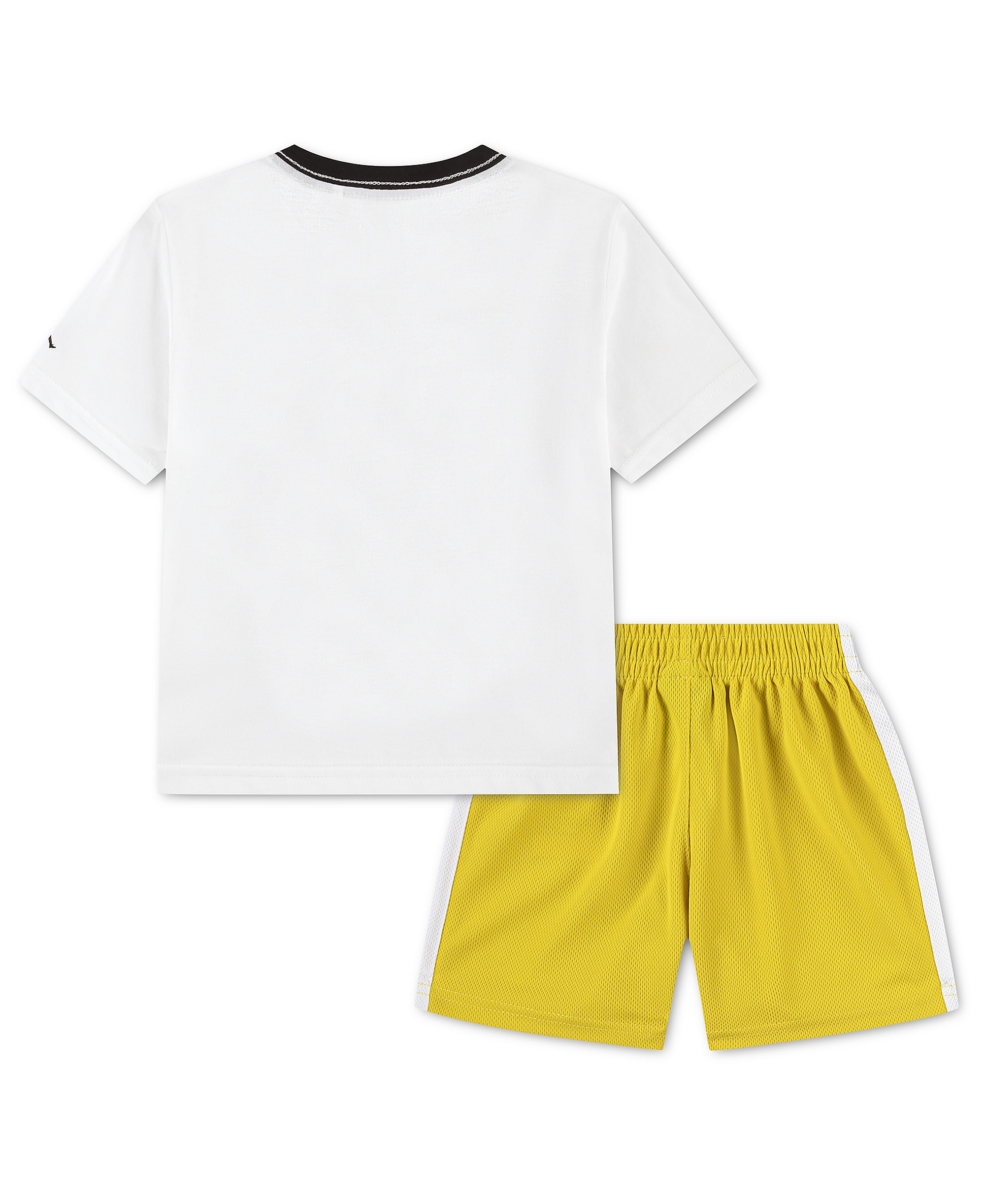 Jordan Boys' 2T-7 Airball Crewneck T-Shirt and Shorts, 2-Piece Set - Bright Citron/Yellow