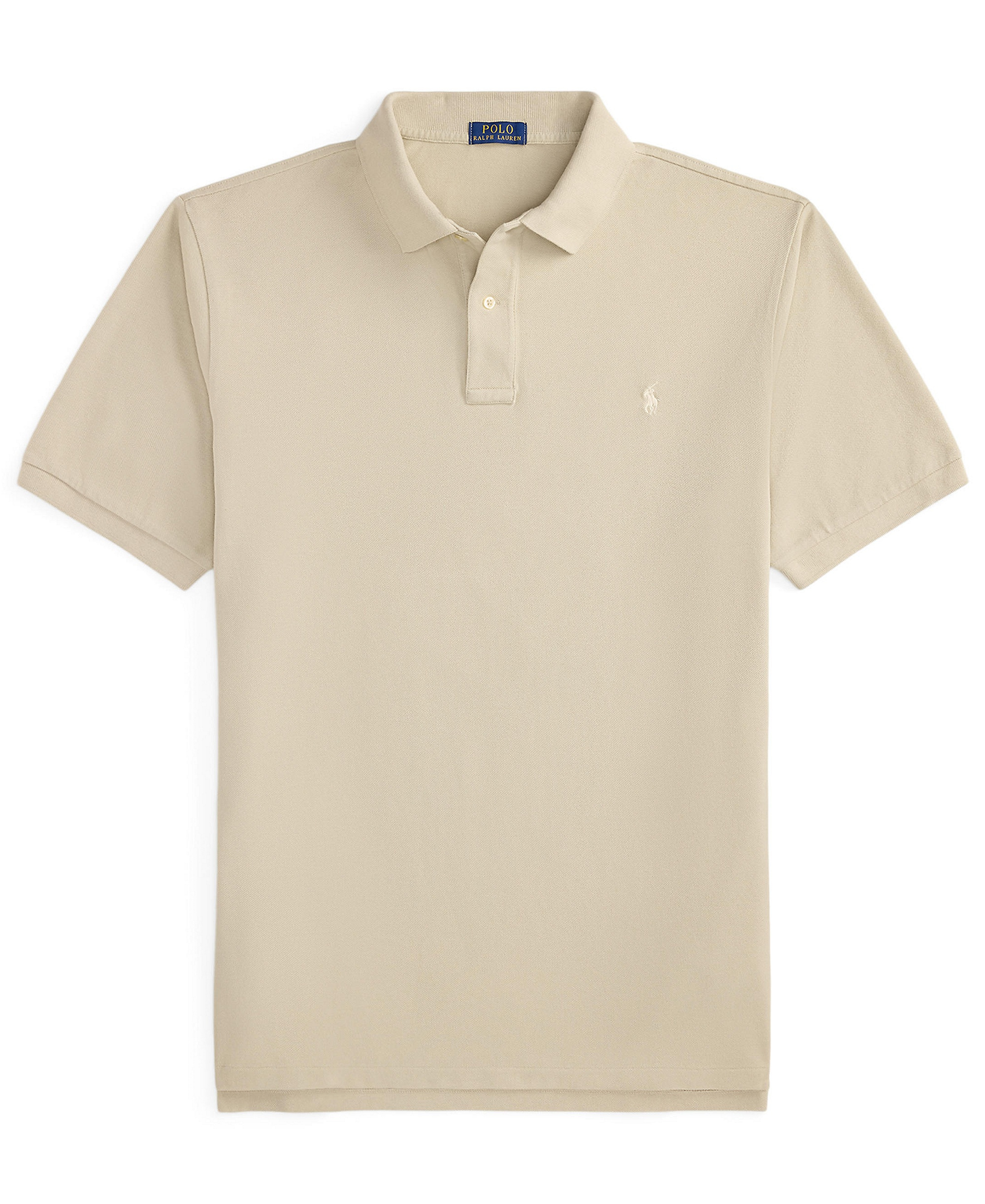 Polo Ralph Lauren Men's Big & Tall Cotton Short-Sleeve Polo Shirt - Classic Stone/C8125