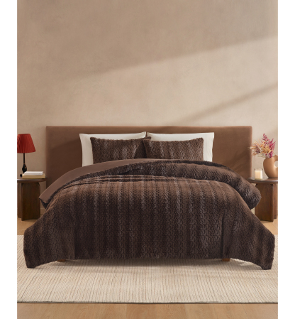 UGG® Lida Faux Fur Comforter Sets - Burnt Cedar