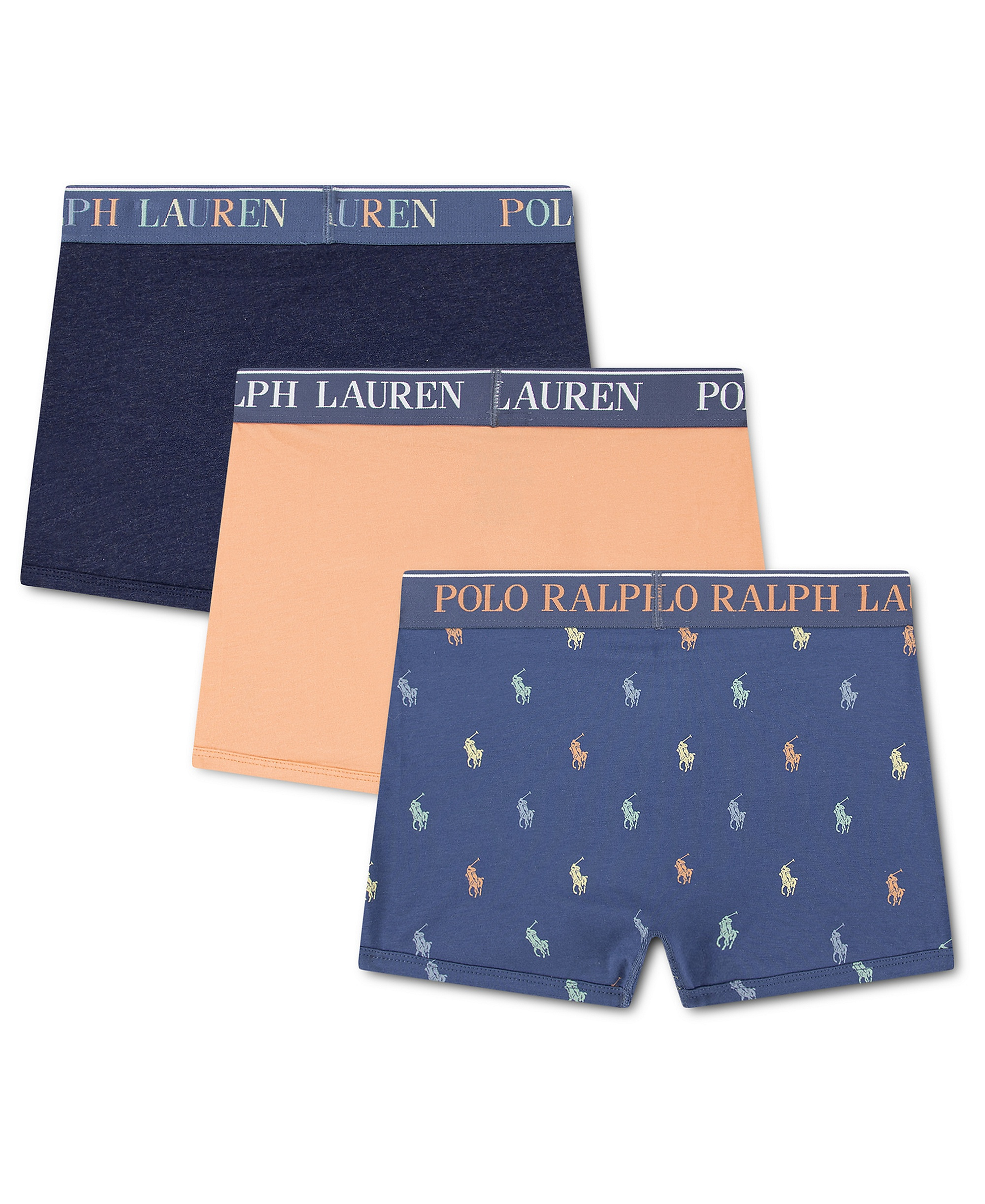 Polo Ralph Lauren Boys' 8-20 Cotton Stretch Boxer Briefs, 3-Pack - Polo Poppy