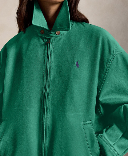 Polo Ralph Lauren Women's Long-Sleeve Bomber Jacket - Bush Green
