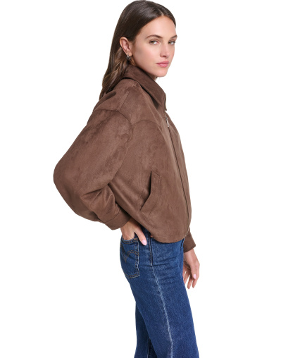 Levi's Women's Western Yoke Bubble Hem Jacket - Maple