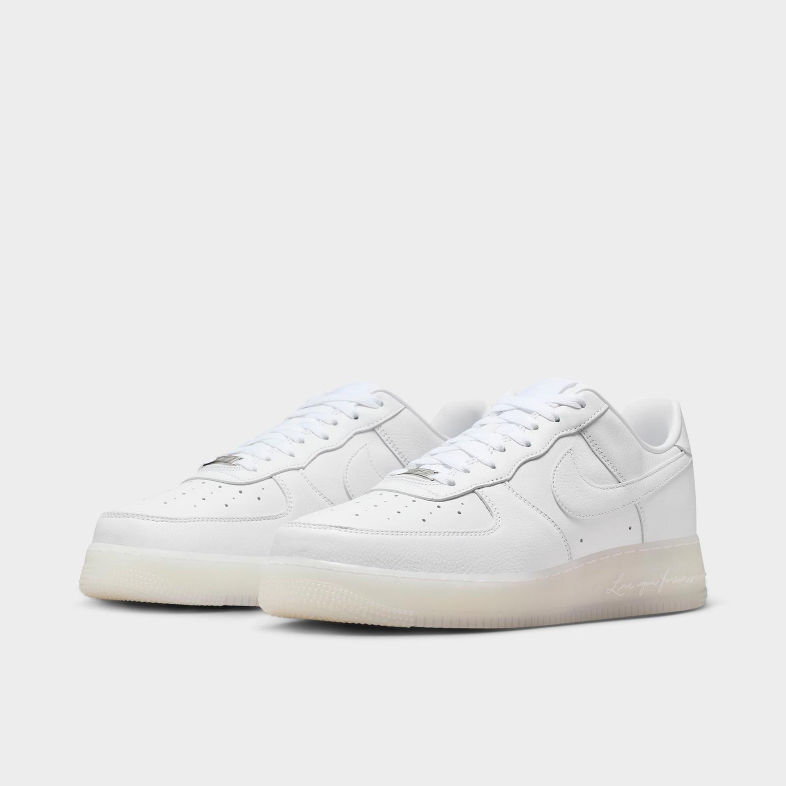 Men's Nike NOCTA Air Force 1 Low Casual Shoes - White/Cobalt Tint/Metallic Silver