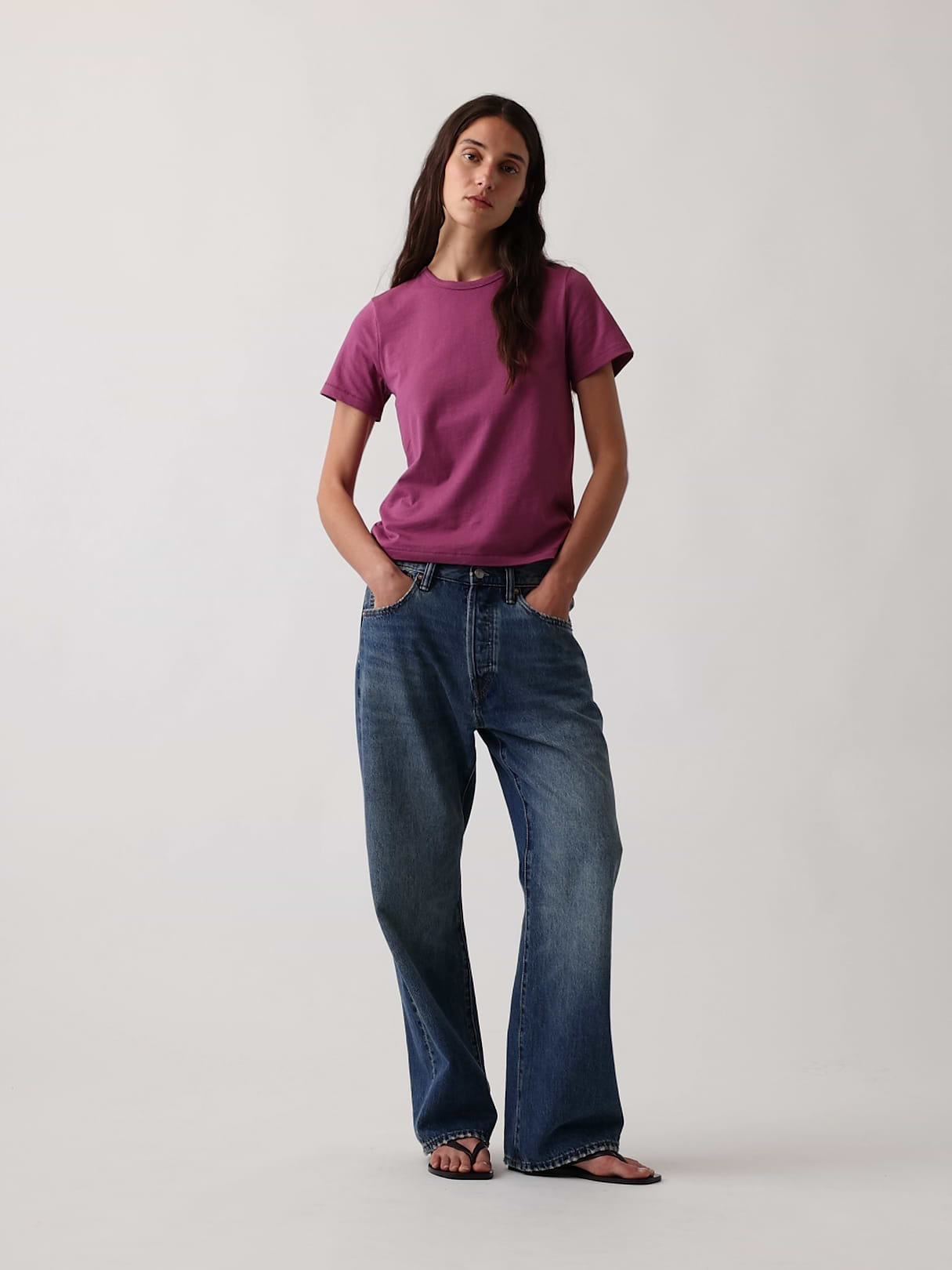 Organic Cotton VintageSoft T-Shirt - Dahlia purple