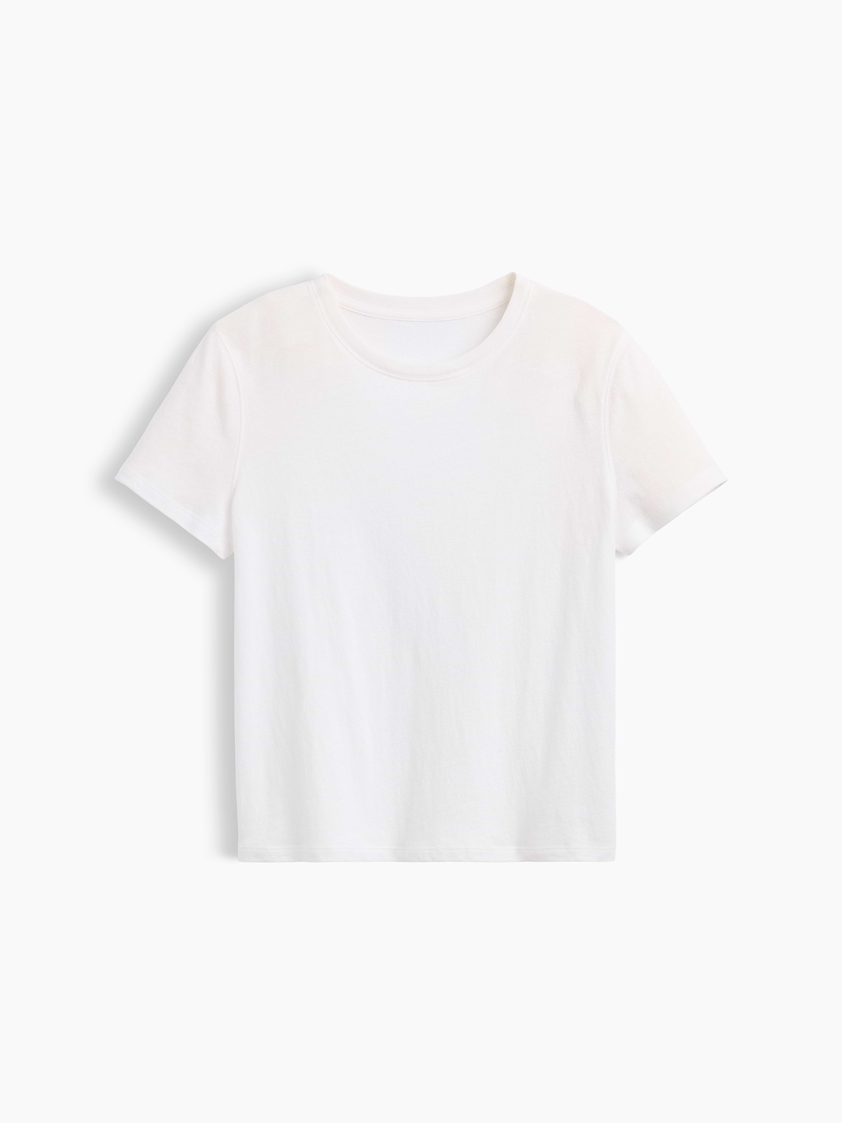 100% Cotton Authentic Shrunken T-Shirt - Fresh white