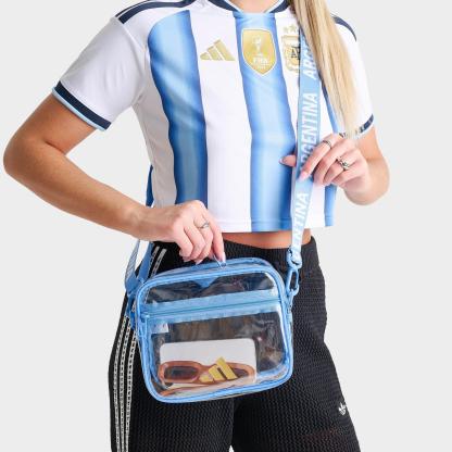 adidas Argentina Official Emblem Clear Bag - Clear/Blue - view 1