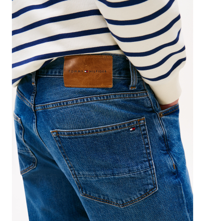 Tommy Hilfiger Men's Denton Straight-Fit Jeans - Mid Indigo