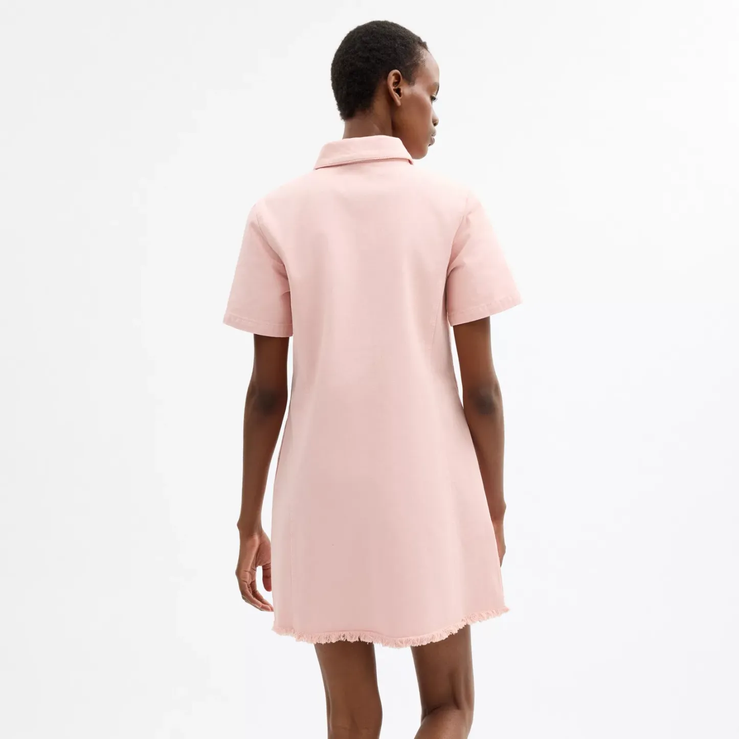 Coach | Brain Dead Short Sleeve Denim Mini Dress - Pink - view 3