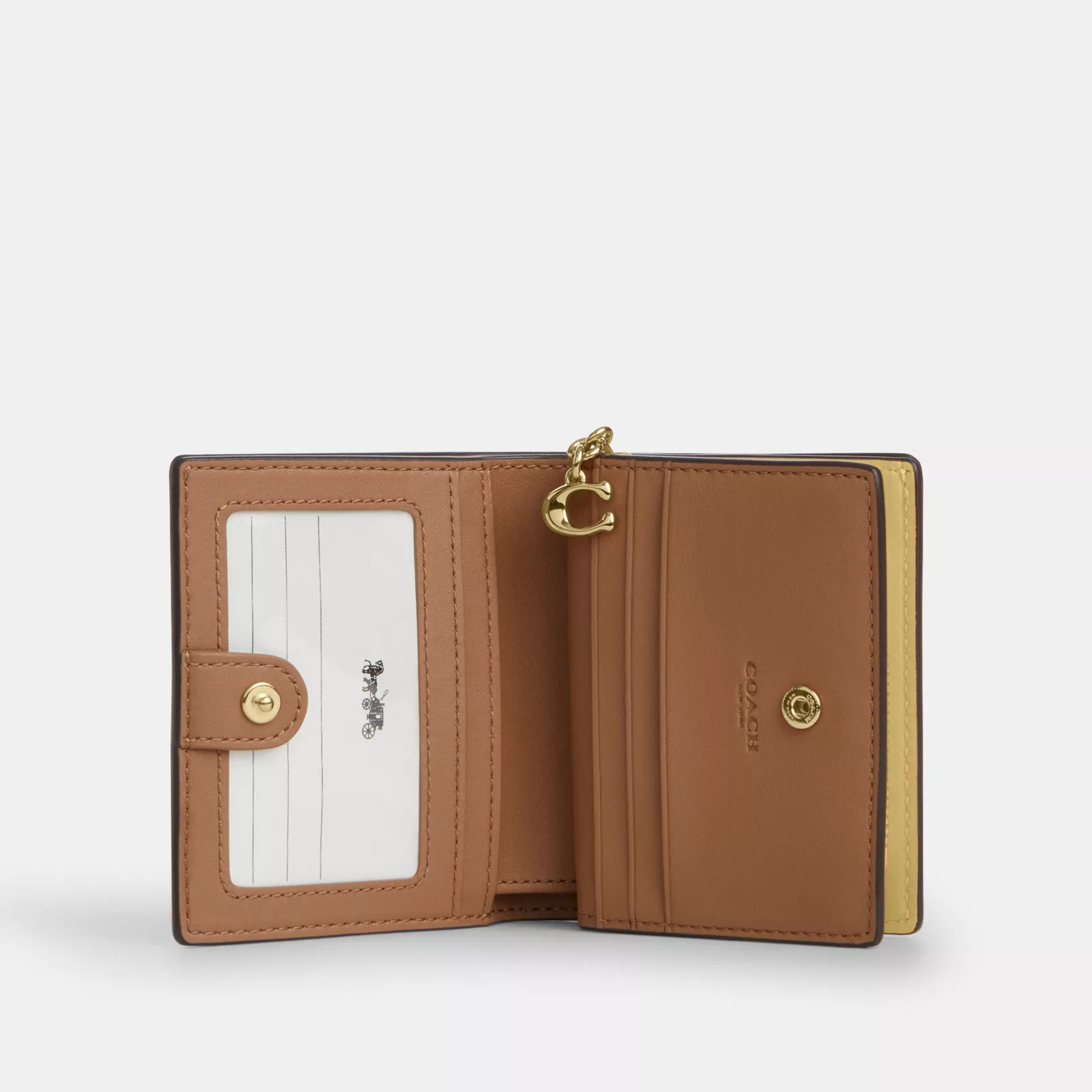 Snap Wallet With Charm - Gold/Vanilla - view 3