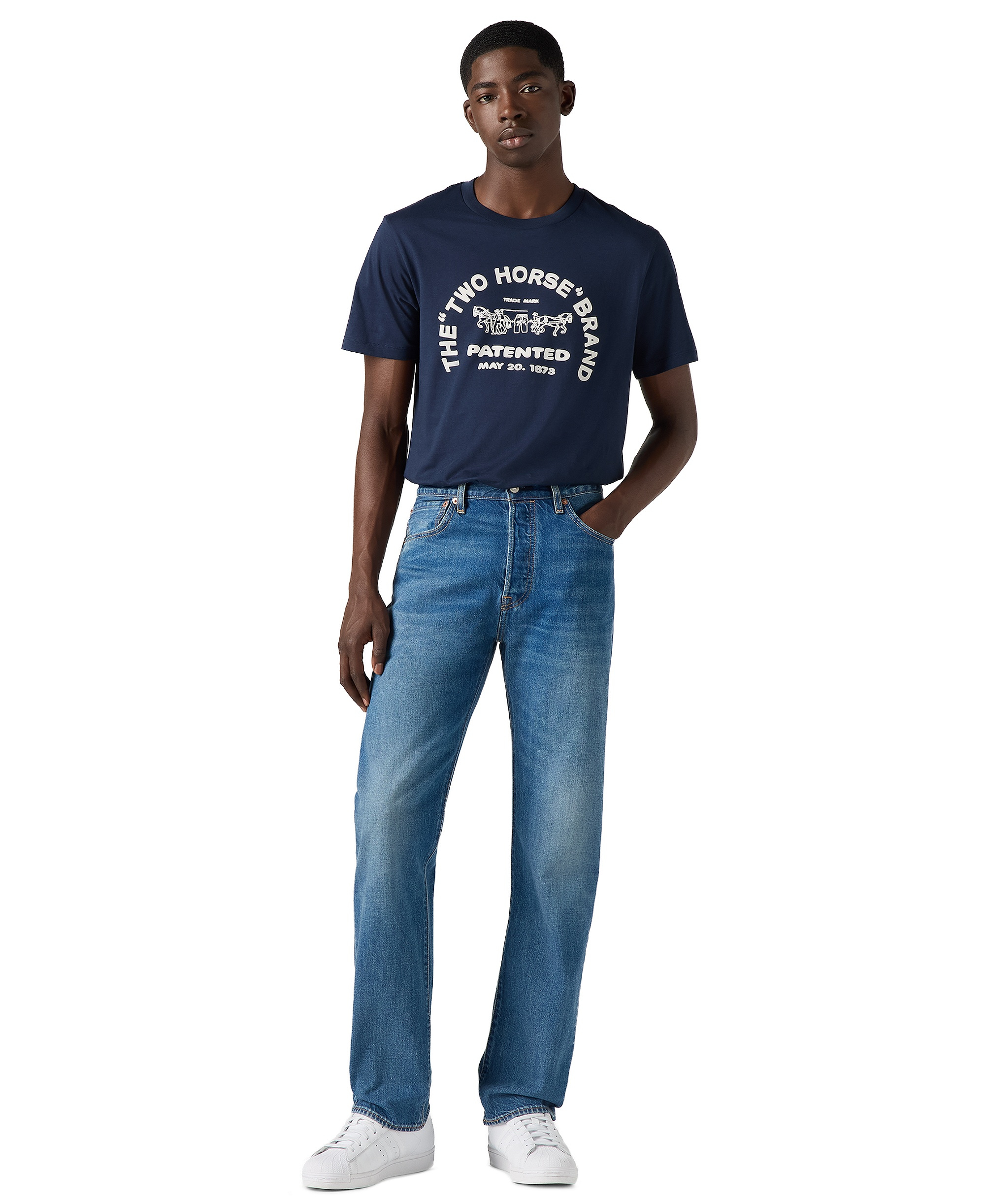 Levi's Men's 501® Regular-Fit Lightweight Button Fly Jeans - Cascade Lightweight