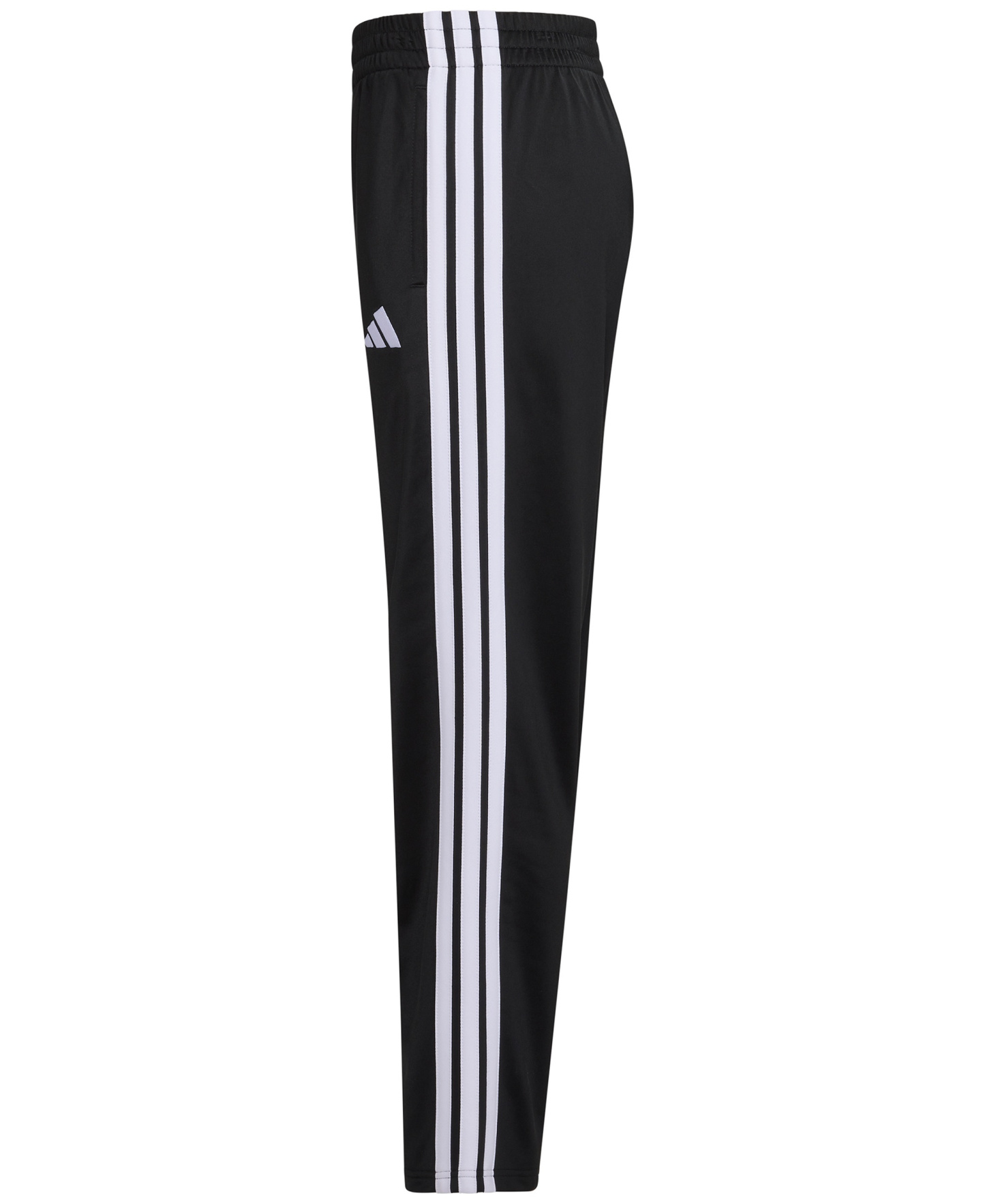 adidas Boys' 8-20 Elastic Waistband Essential 3-Stripe Straight Leg Pants - Black