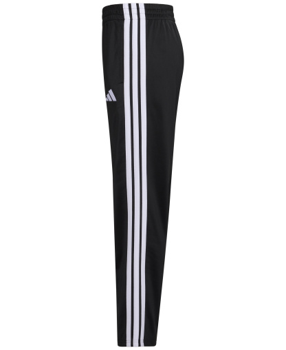 adidas Boys' 8-20 Elastic Waistband Essential 3-Stripe Straight Leg Pants - Black