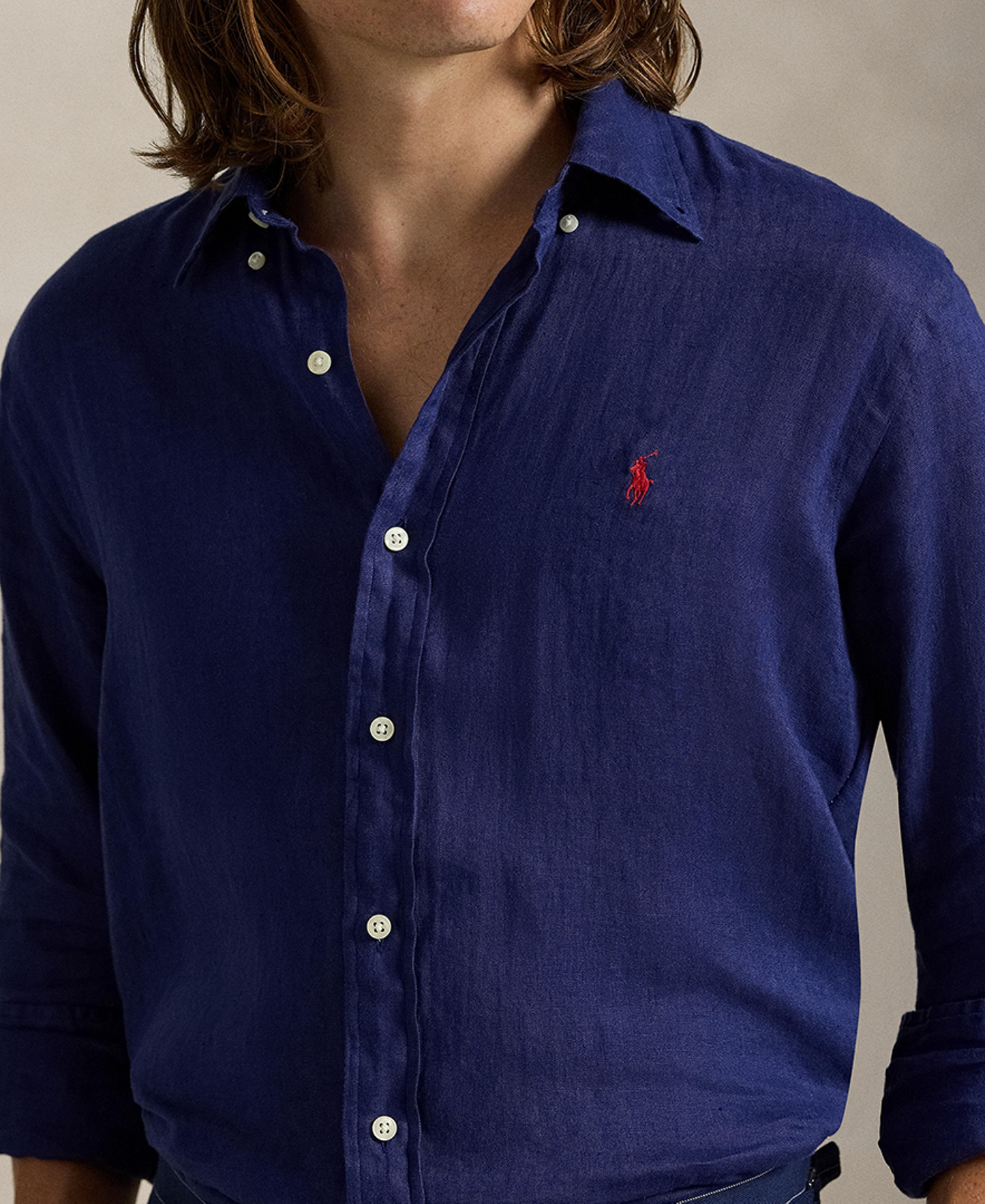 Polo Ralph Lauren Men's Classic-Fit Linen Shirt - New Classic Navy