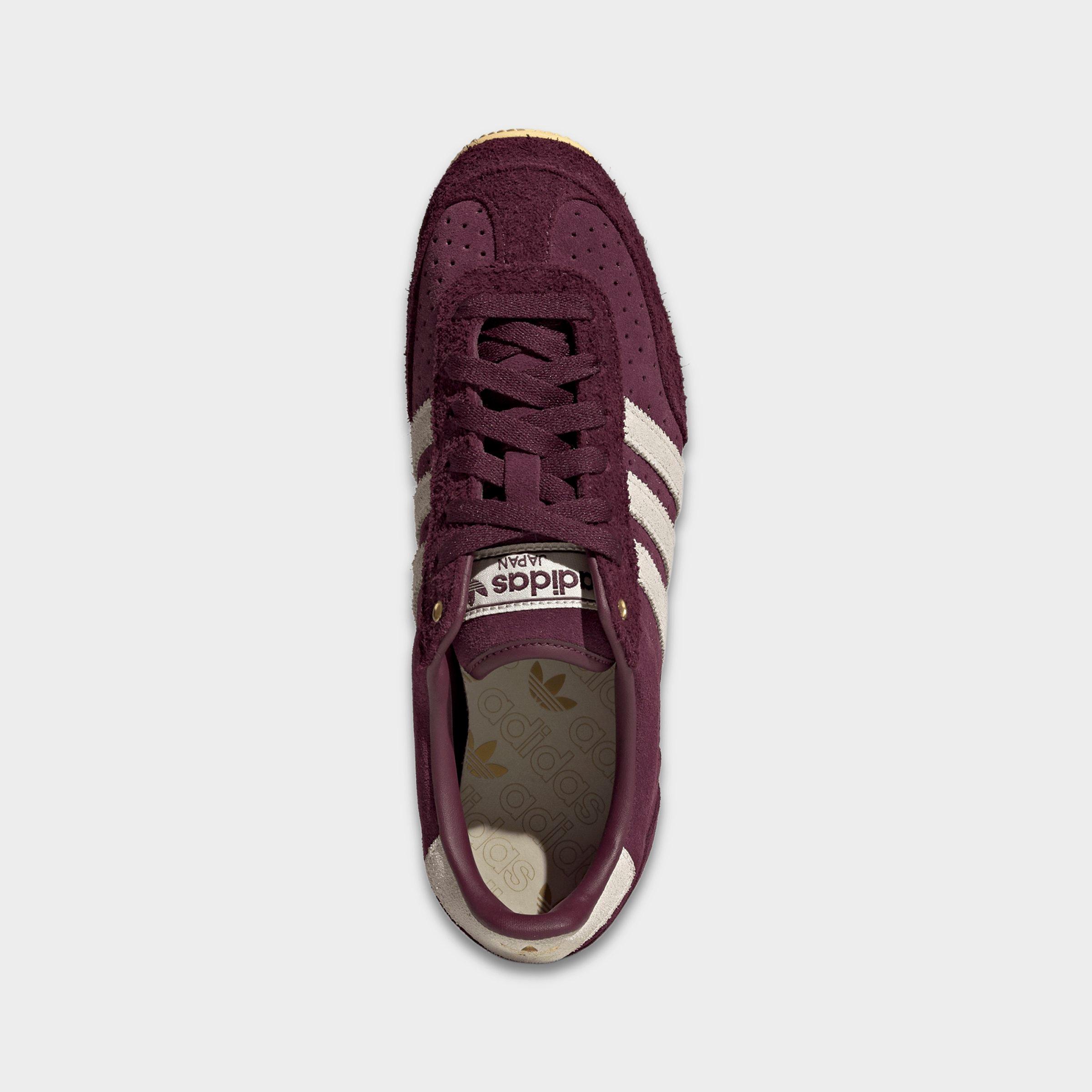 Women's adidas Originals Japan Casual Shoes - Part 2 - Maroon/Cream White/Gold Metallic - Top view
