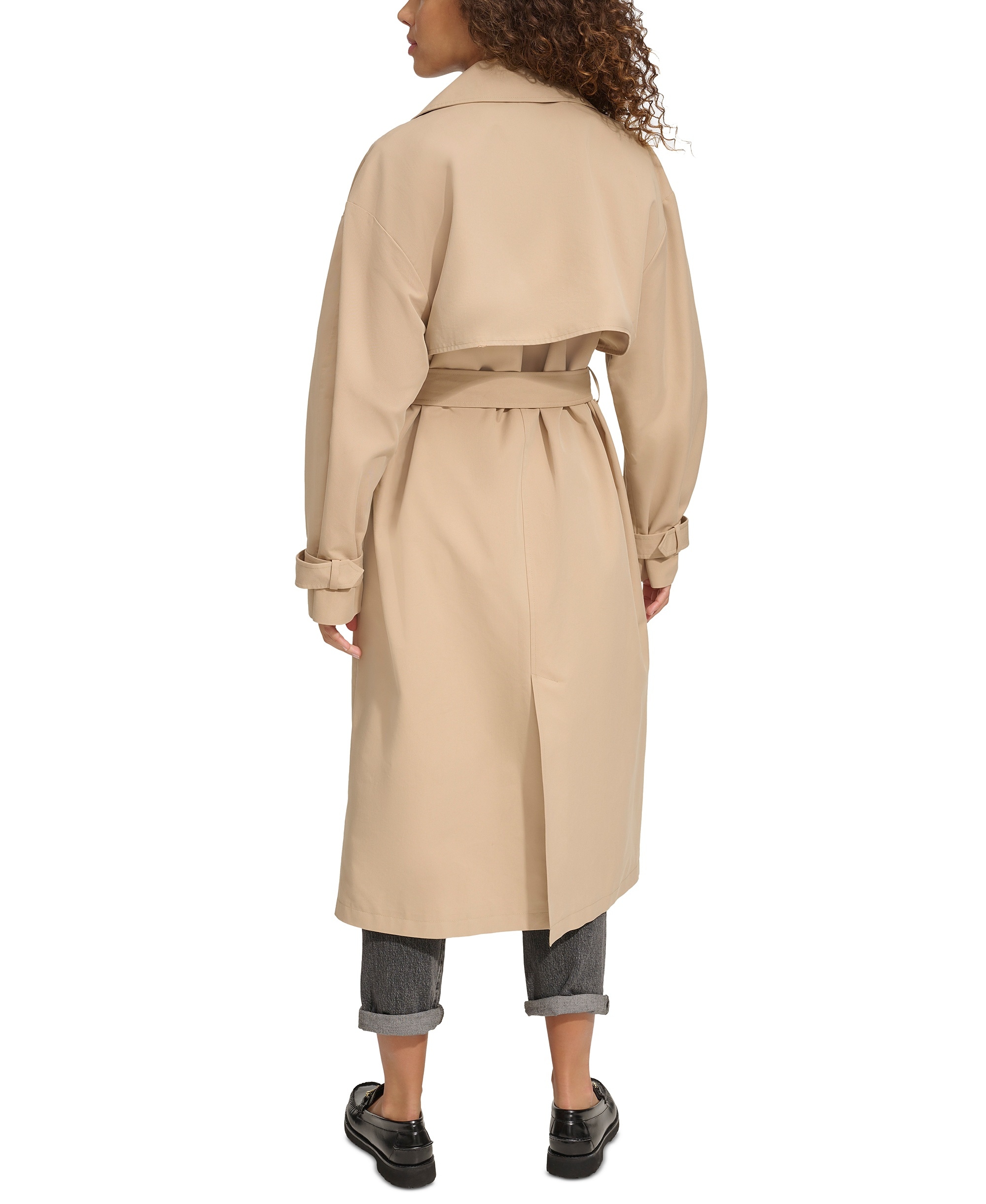 Levi's Women's Classic Relaxed Fit Belted Trench Coat - Khaki